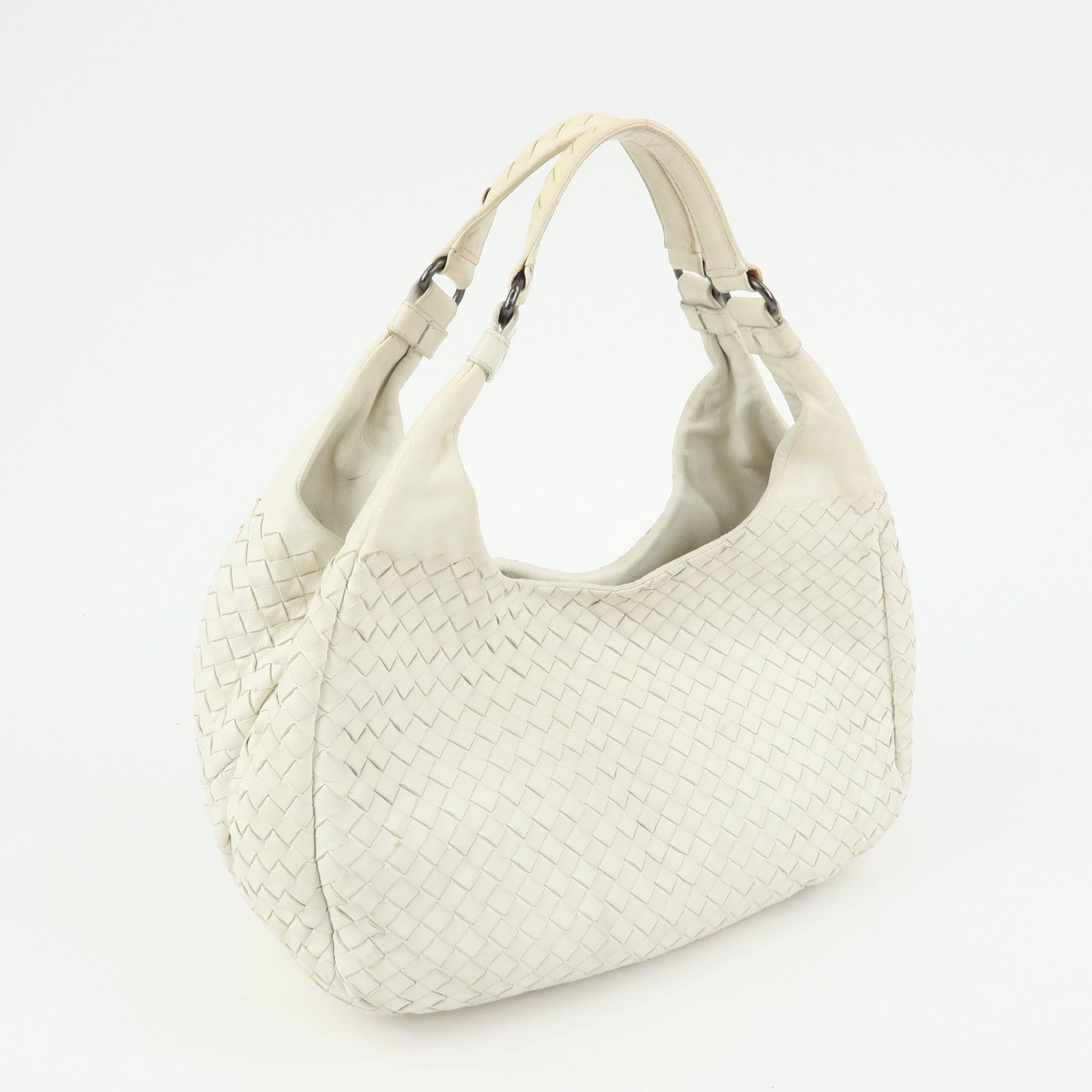 BOTTEGA VENETA Intrecciato Campana Leather Shoulder Bag 125787