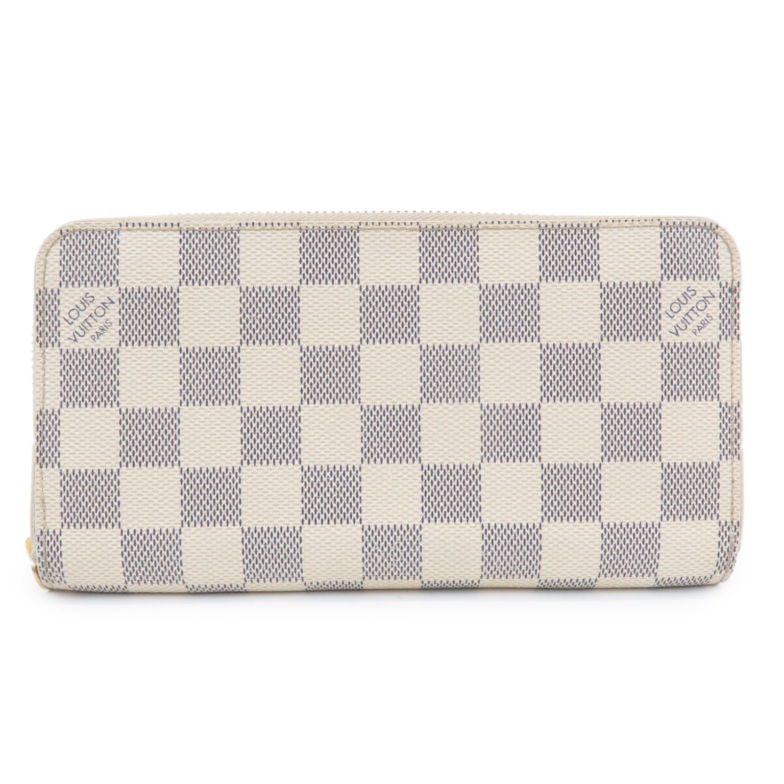 Louis Vuitton Damier Azur Round Zippy Wallet Long Wallet N60019 Used