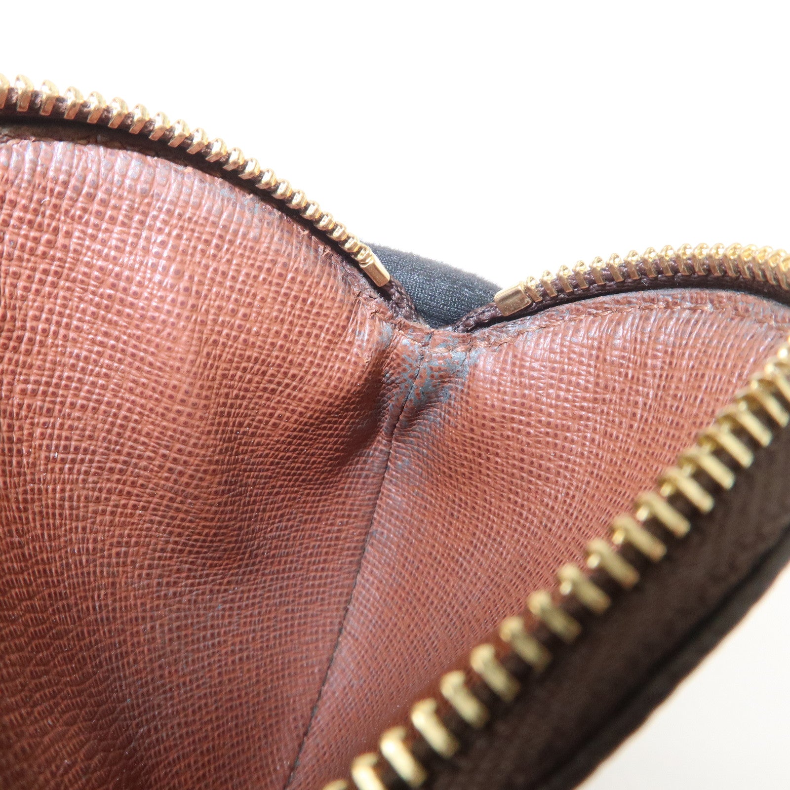 Louis Vuitton Monogram Porte Monnaie Rond Coin Case Brown M61926