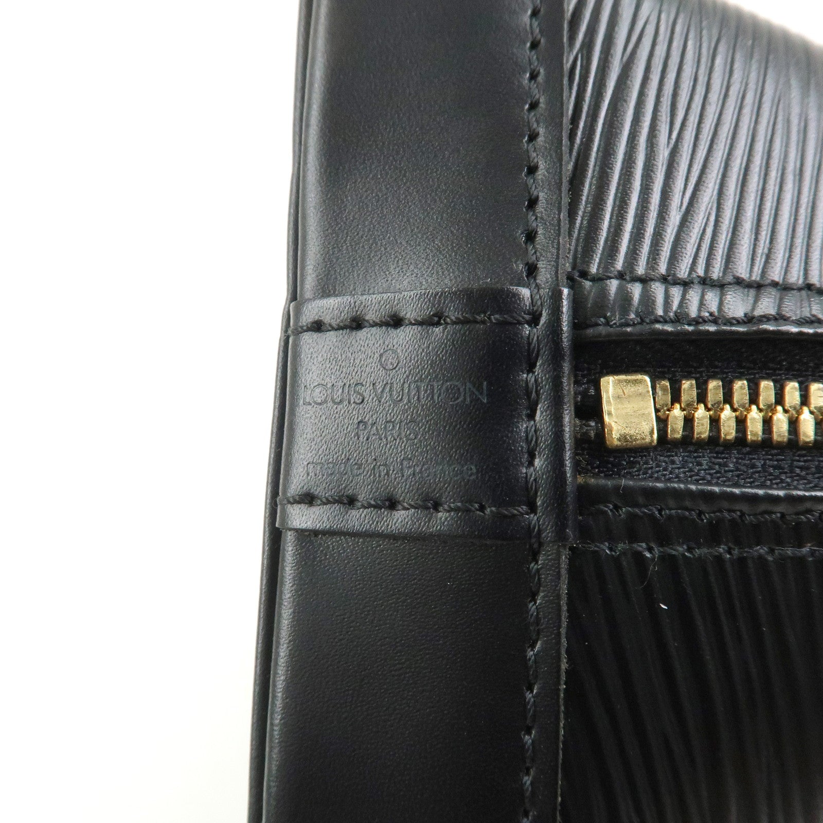 Louis Vuitton Epi Leather Alma PM Hand Bag Noir Black M52142