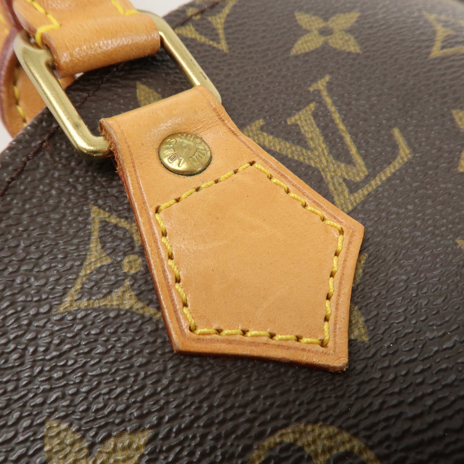 Louis Vuitton Monogram Canvas Ellipse PM Hand Bag Brown M51127 Used