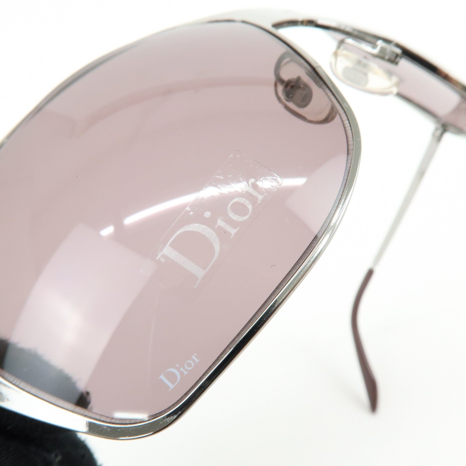 Christian Dior Plastic Metal Sunglasses Star Brown Sillver 6LBP7
