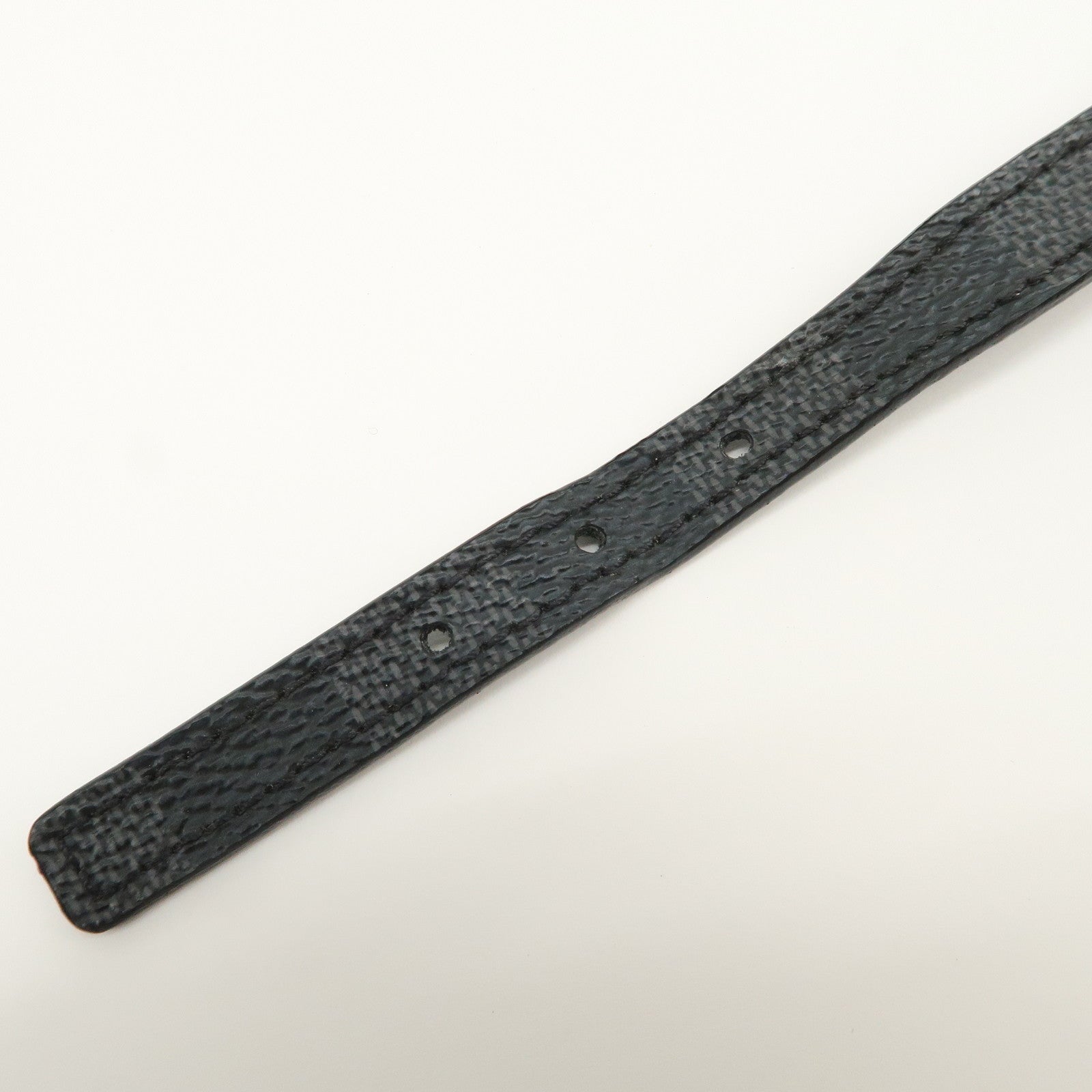 Louis Vuitton Damier Graphite Bracelet Sign It Black Silver M6616E