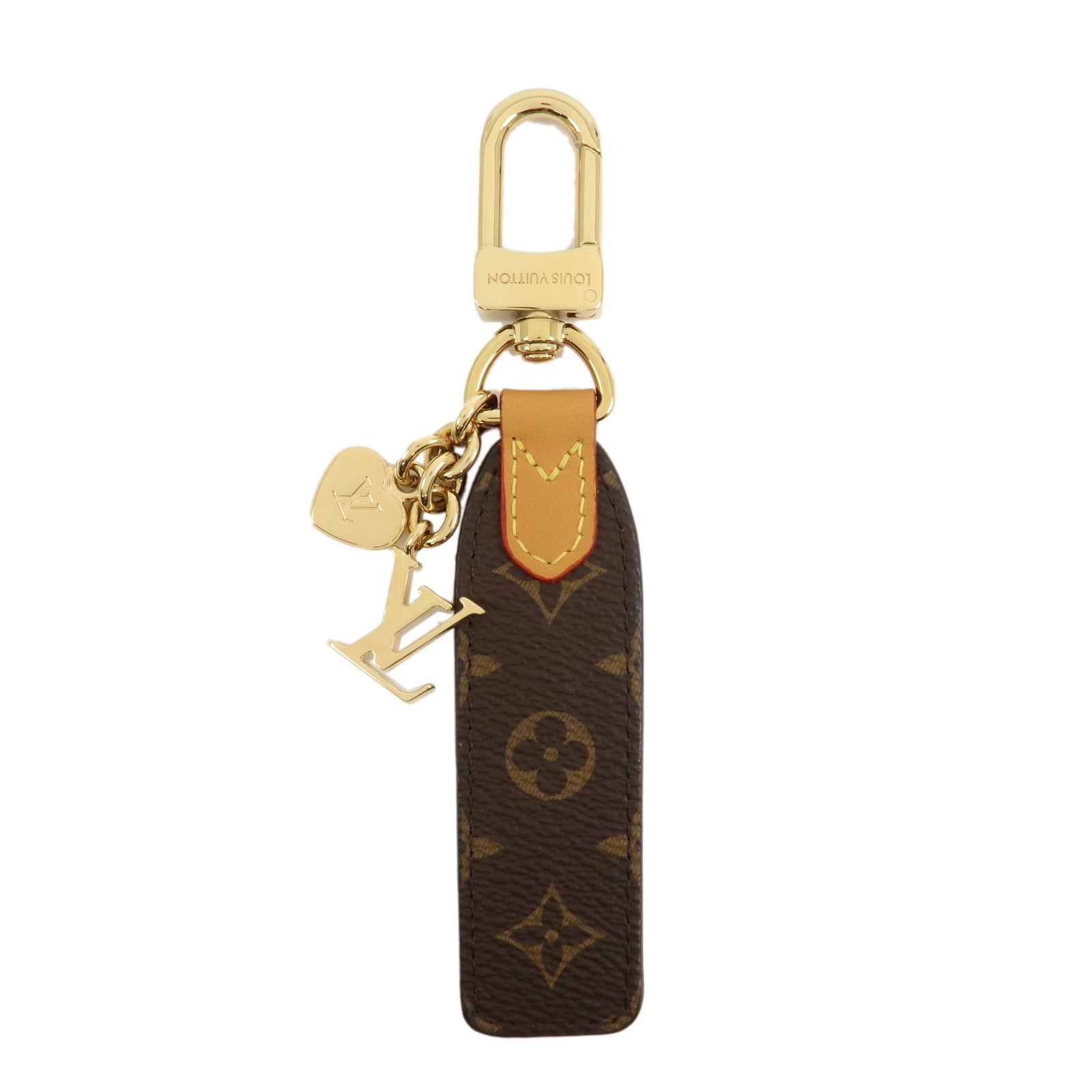 Louis Vuitton Monogram LV Cherished Key Chain Bag Charm M01184