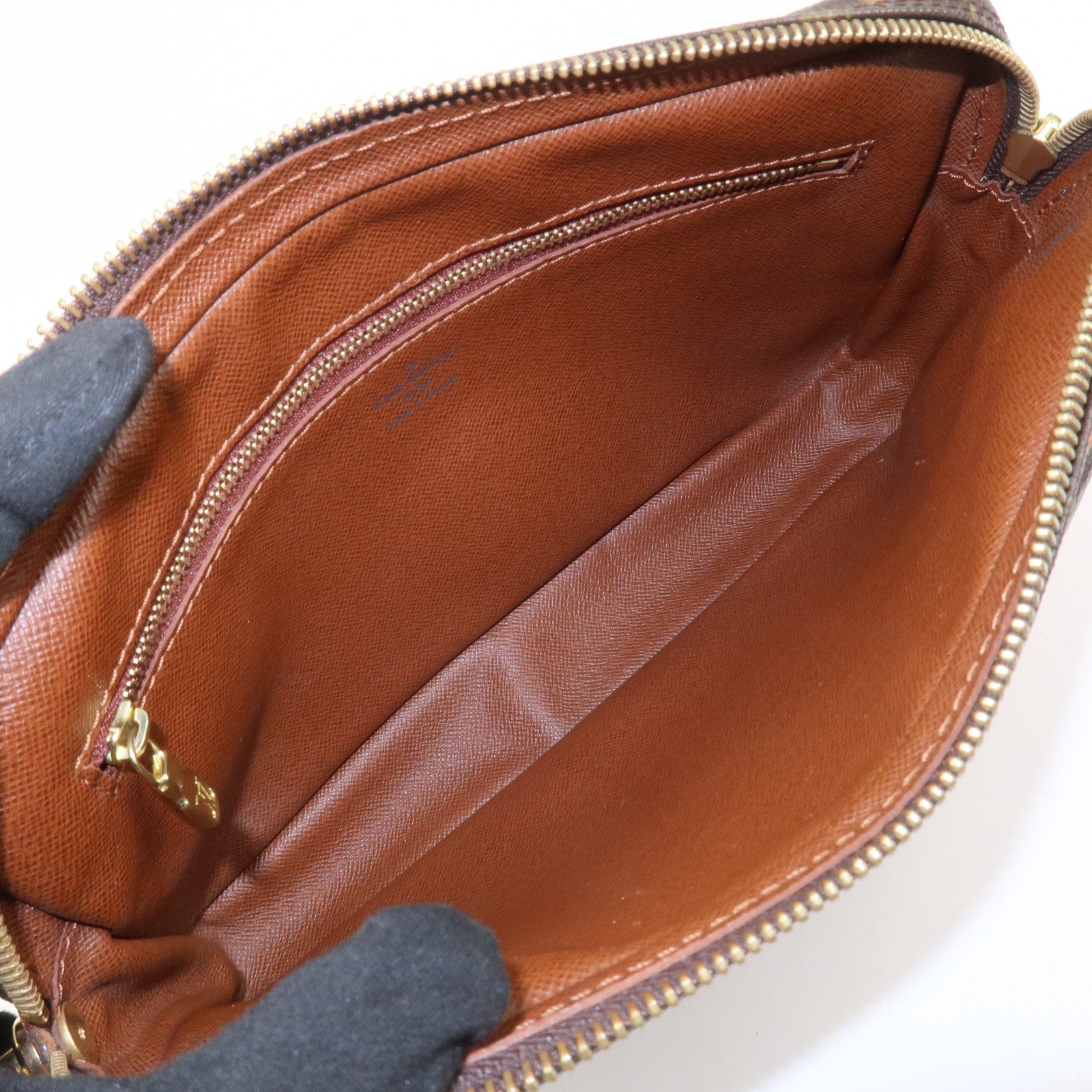 Louis Vuitton Monogram Marly Dragonne GM Clutch Bag Brown M51825