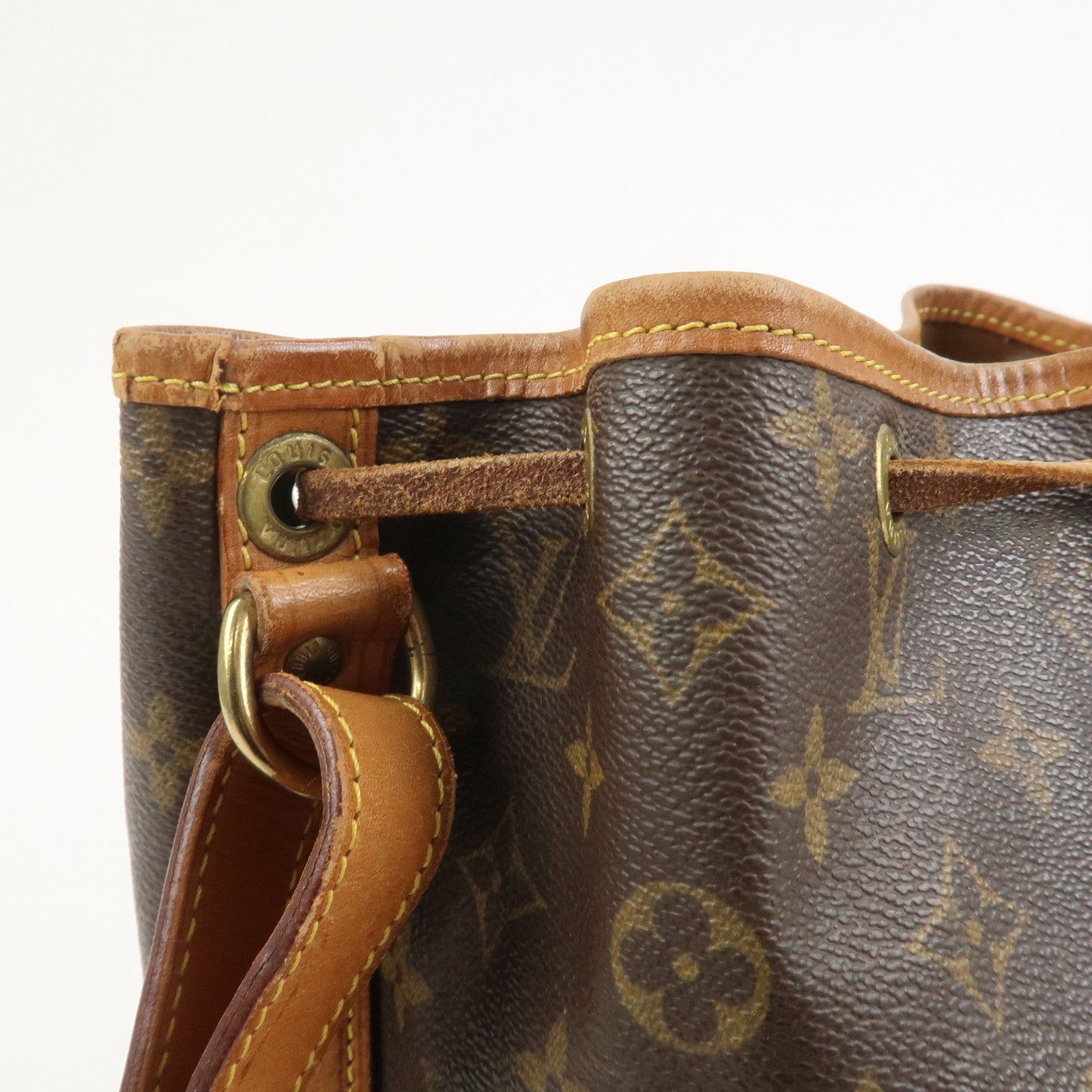Louis Vuitton Monogram Petit Noe Shoulder Bag Brown M42226