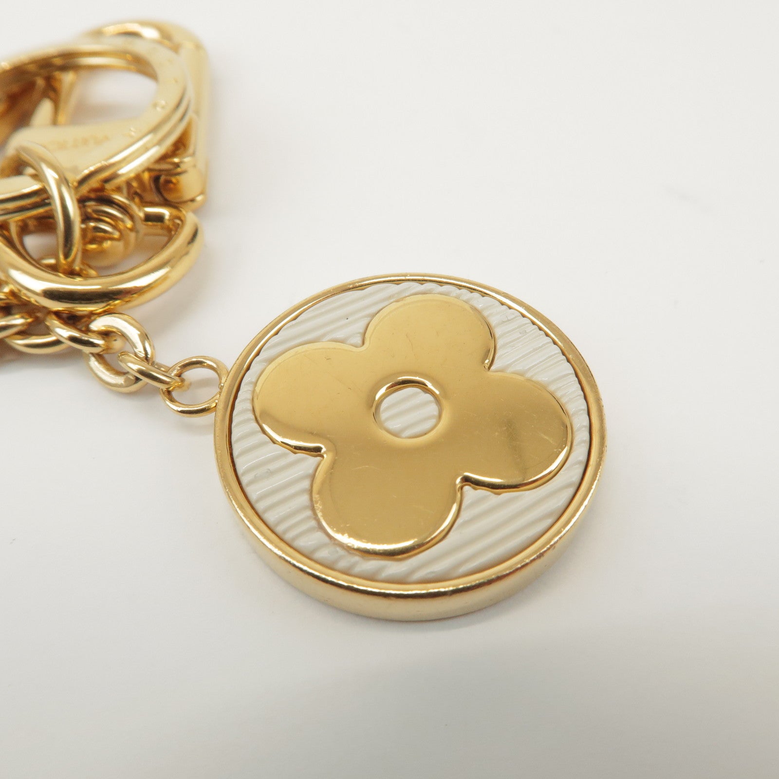 Louis Vuitton Porte Cles Spring Street Metal Bag Charm Gold M69008