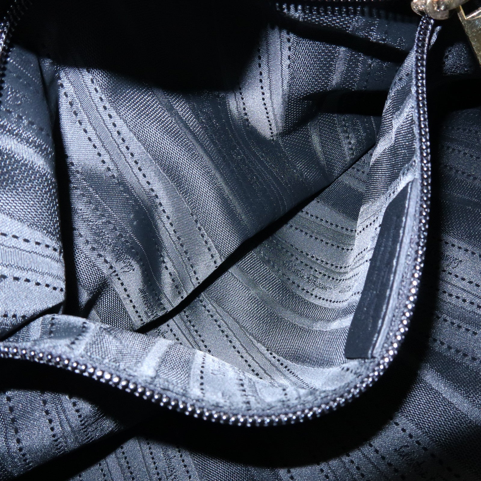 Ferragamo Gancini Leather Tote Bag Hand Bag Shoulder Bag Black