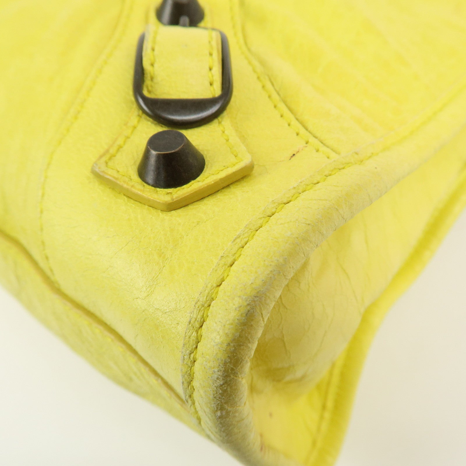 BALENCIAGA The City Leather 2Way Bag Hand Bag Shoulder Bag 115748