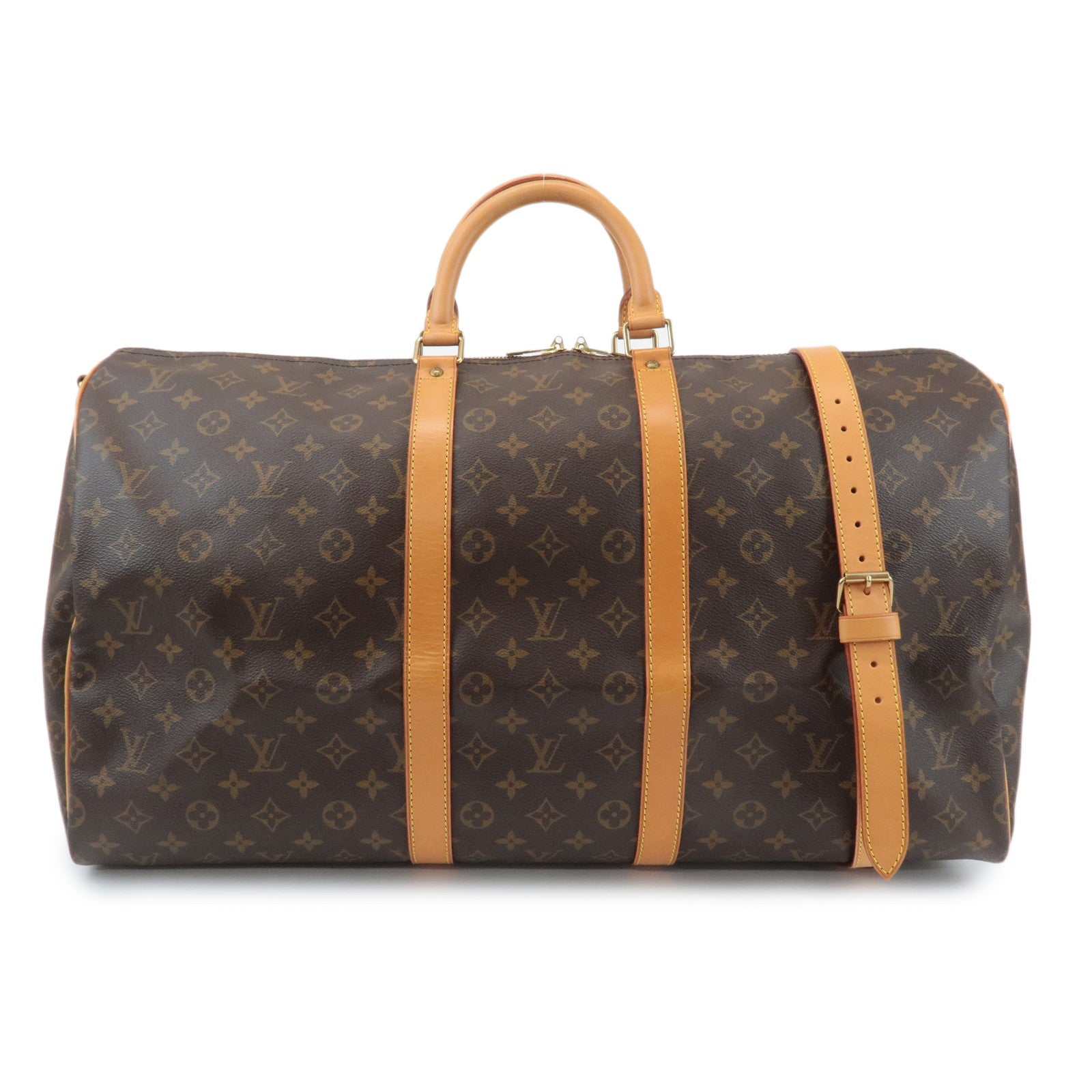 Louis Vuitton Monogram Keep All Bandouliere 55 Boston Bag M41414