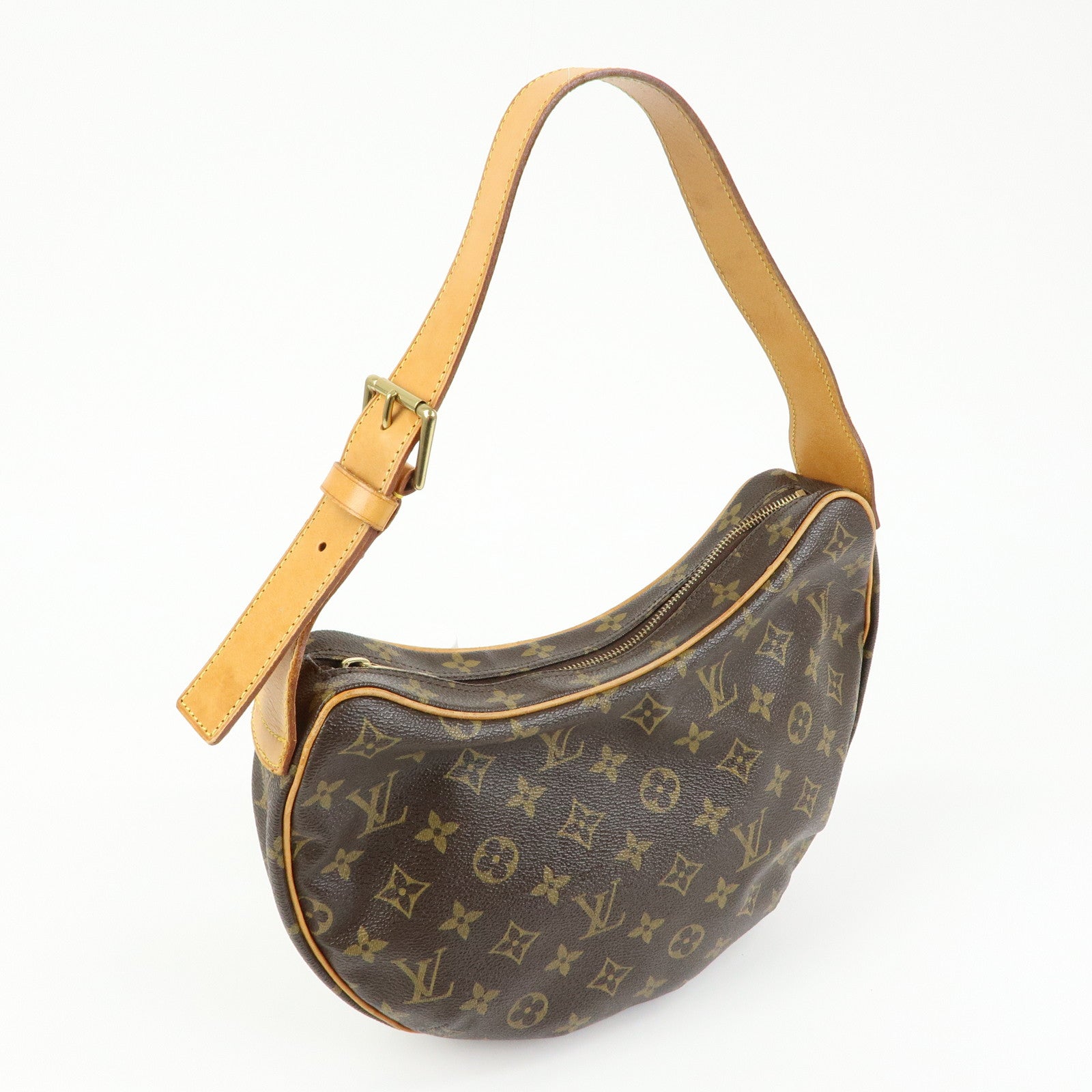 Louis Vuitton Monogram Croissant MM Shoulder Bag Brown M51512