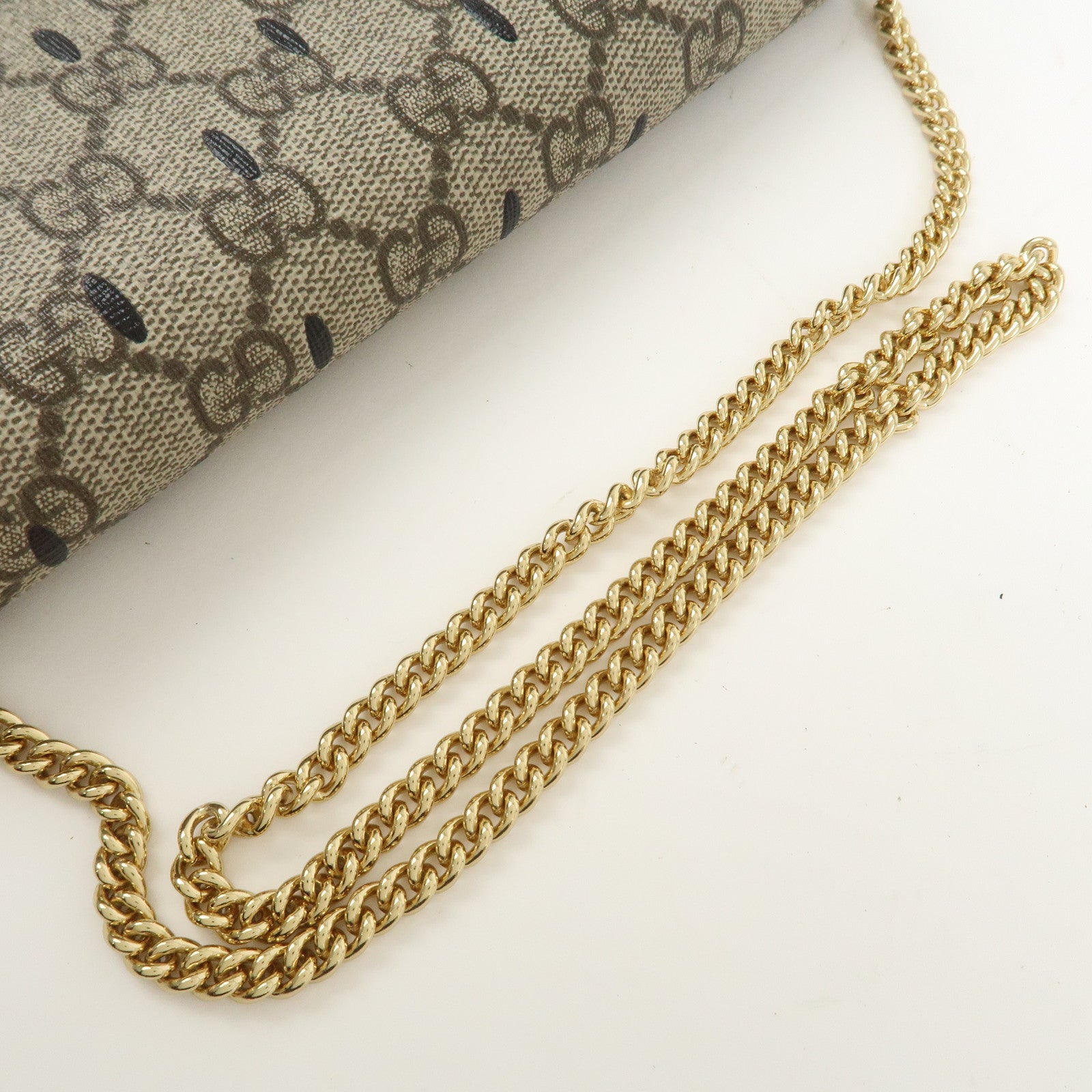 GUCCI GG Supreme GG Marmont Hand Bag Shoulder Bag Beige 726249