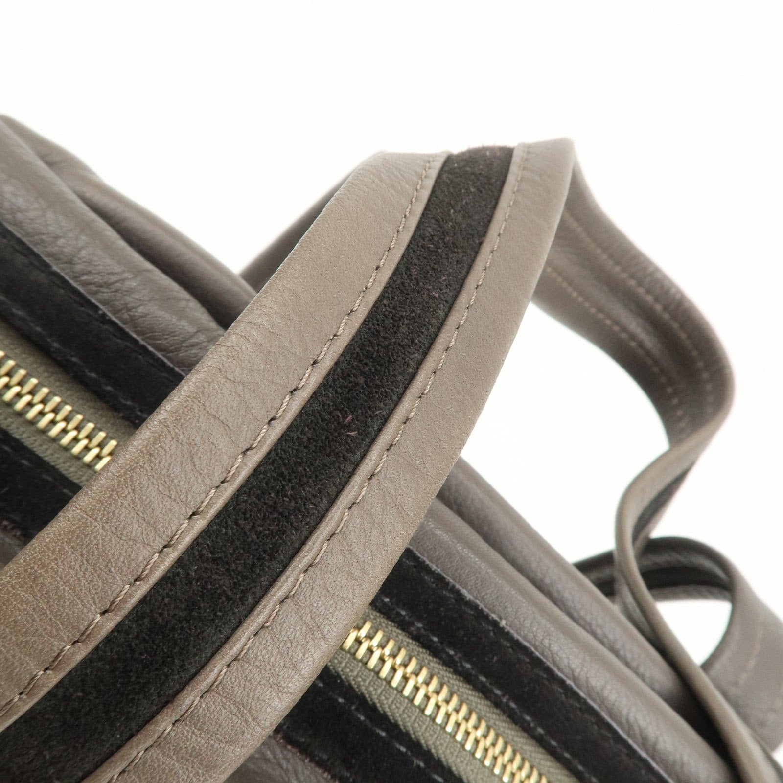 Chloe See by Chloe Leather Shoulder Bag Hand Bag Ribbon Brown