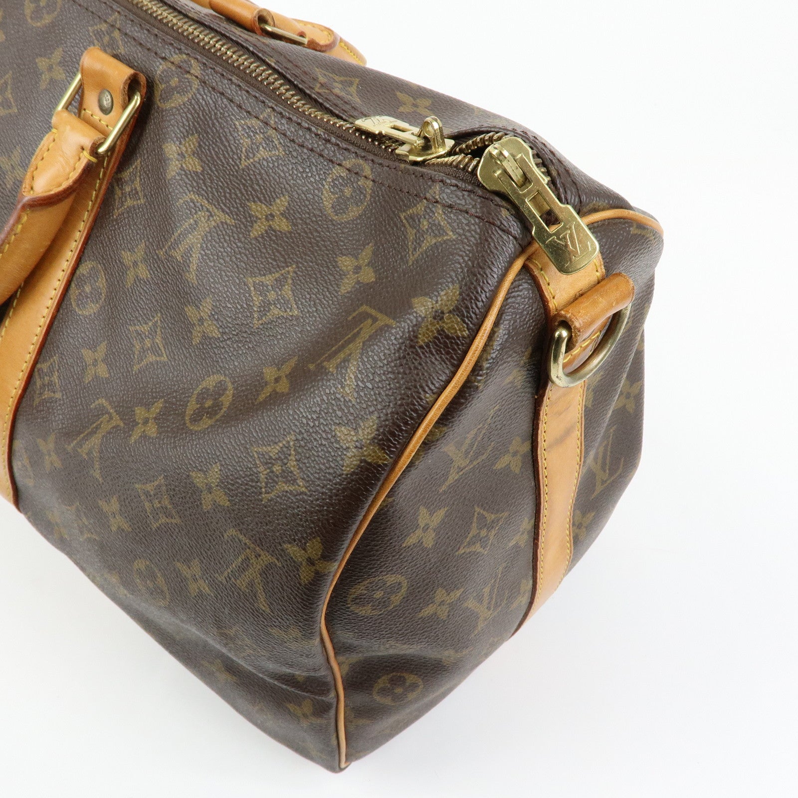 Louis Vuitton Monogram Keep All Bandouliere 45 Boston Bag M41418