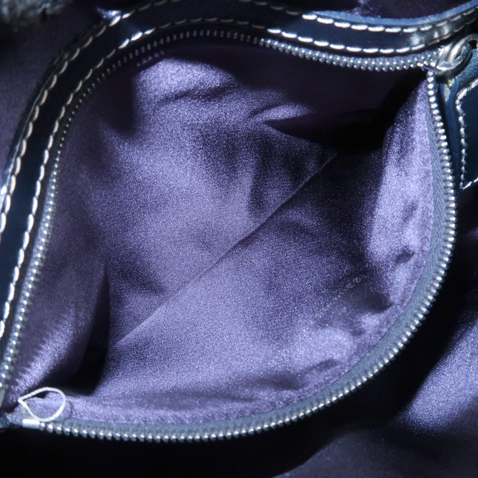 FENDI Zucchino Canvas Leather Hand Bag Mini Boston Bag Navy 16327