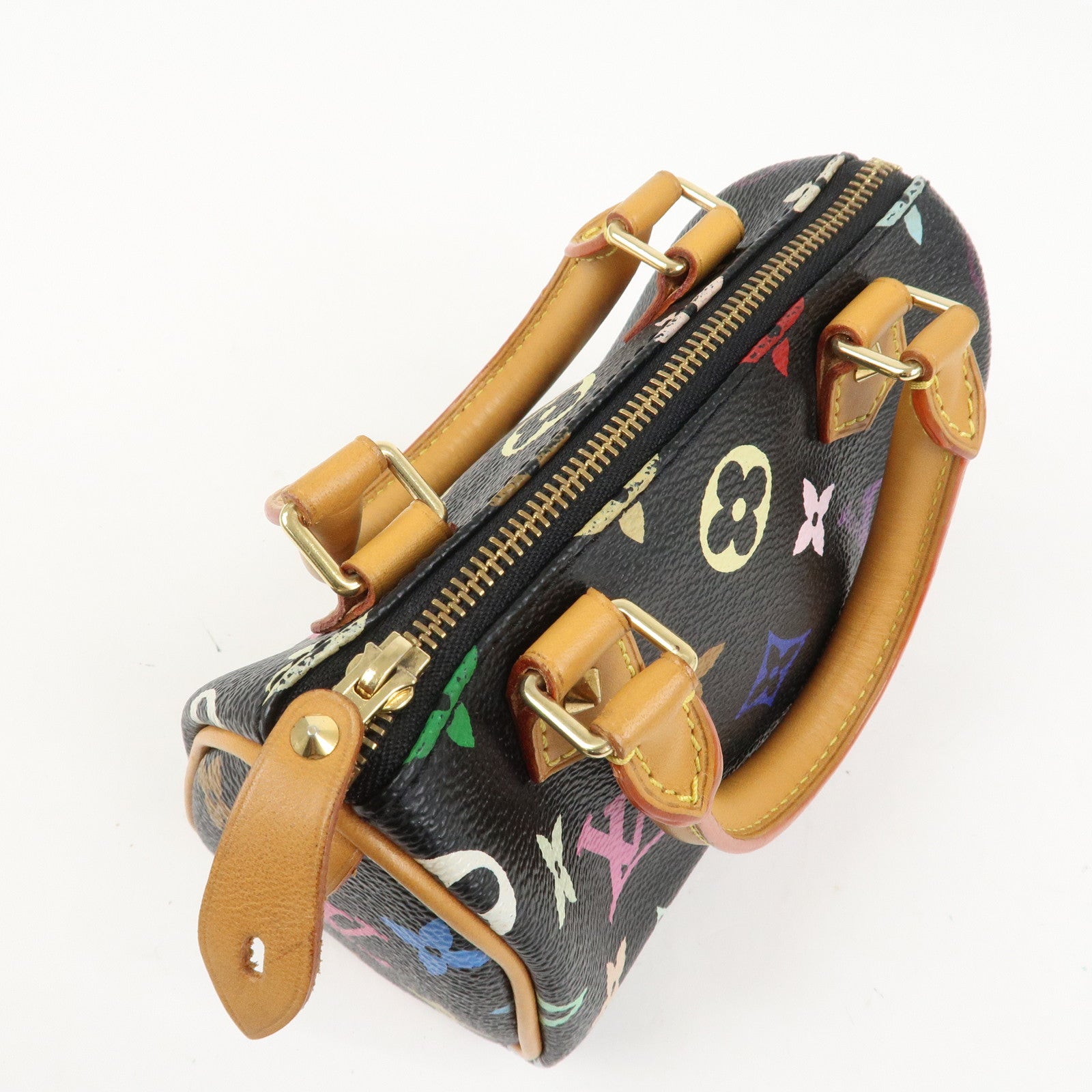 Louis Vuitton Monogram Multicolor Mini Speedy Mini Bag Noir M92644