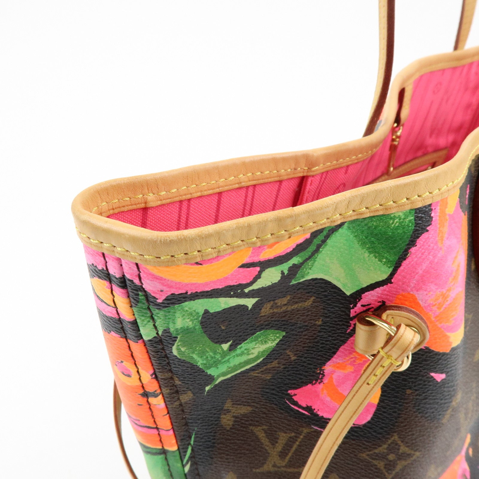 Louis Vuitton Monogram Rose Neverfull MM Tote Shoulder Bag M48613