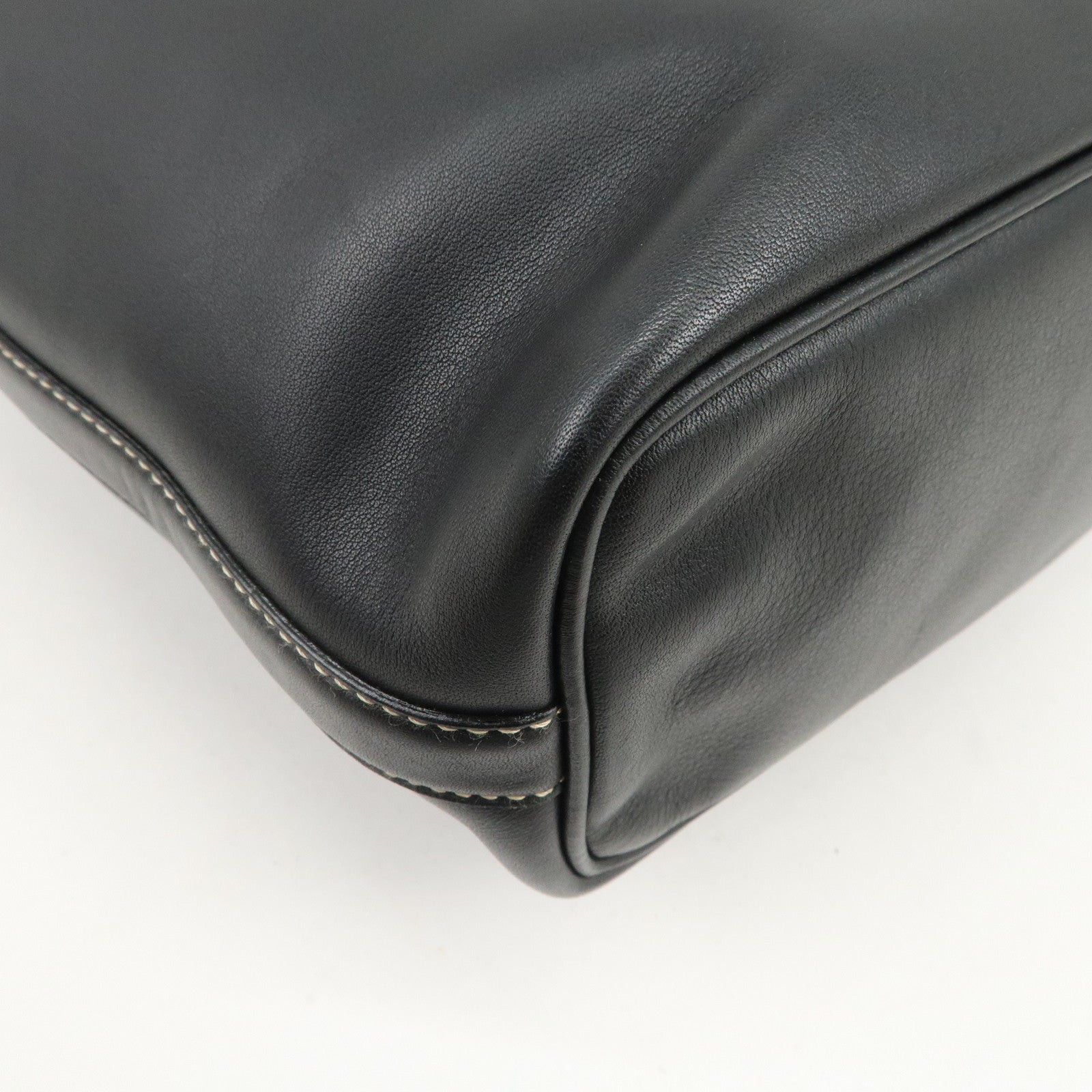 GUCCI Leather Shoulder Bag Hand Bag Black 001.4288