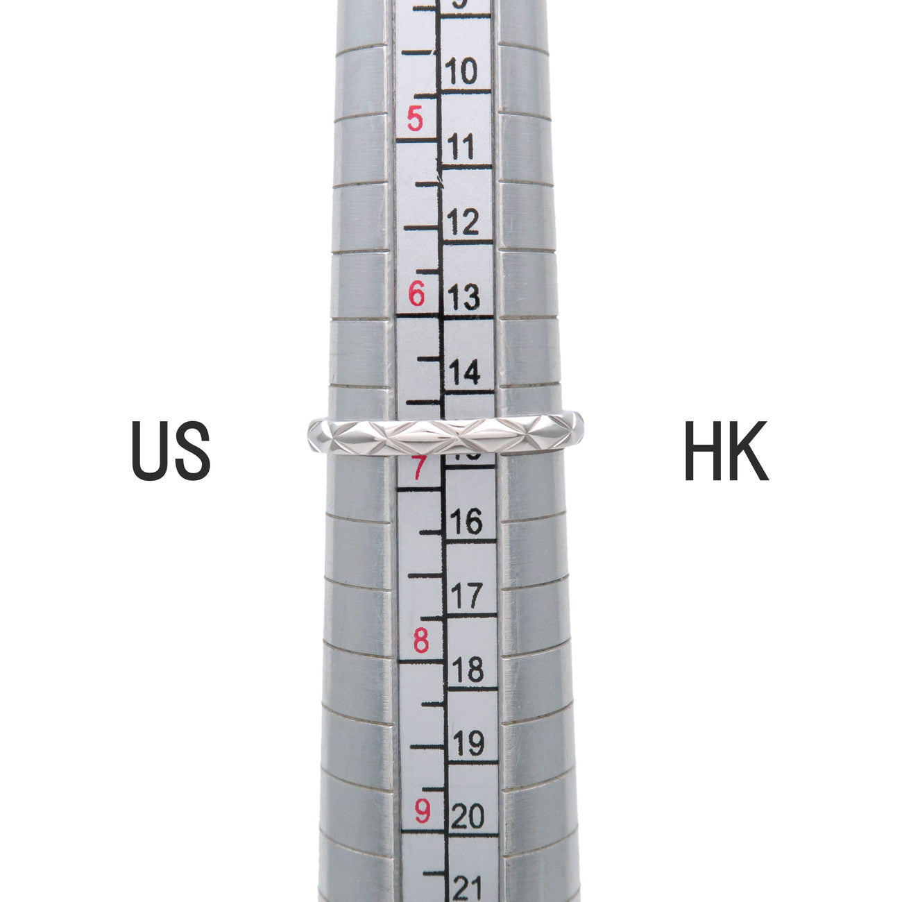 CHANEL Matelasse Ring PT950 Platinum US6.5 EU54 HK15 J2820