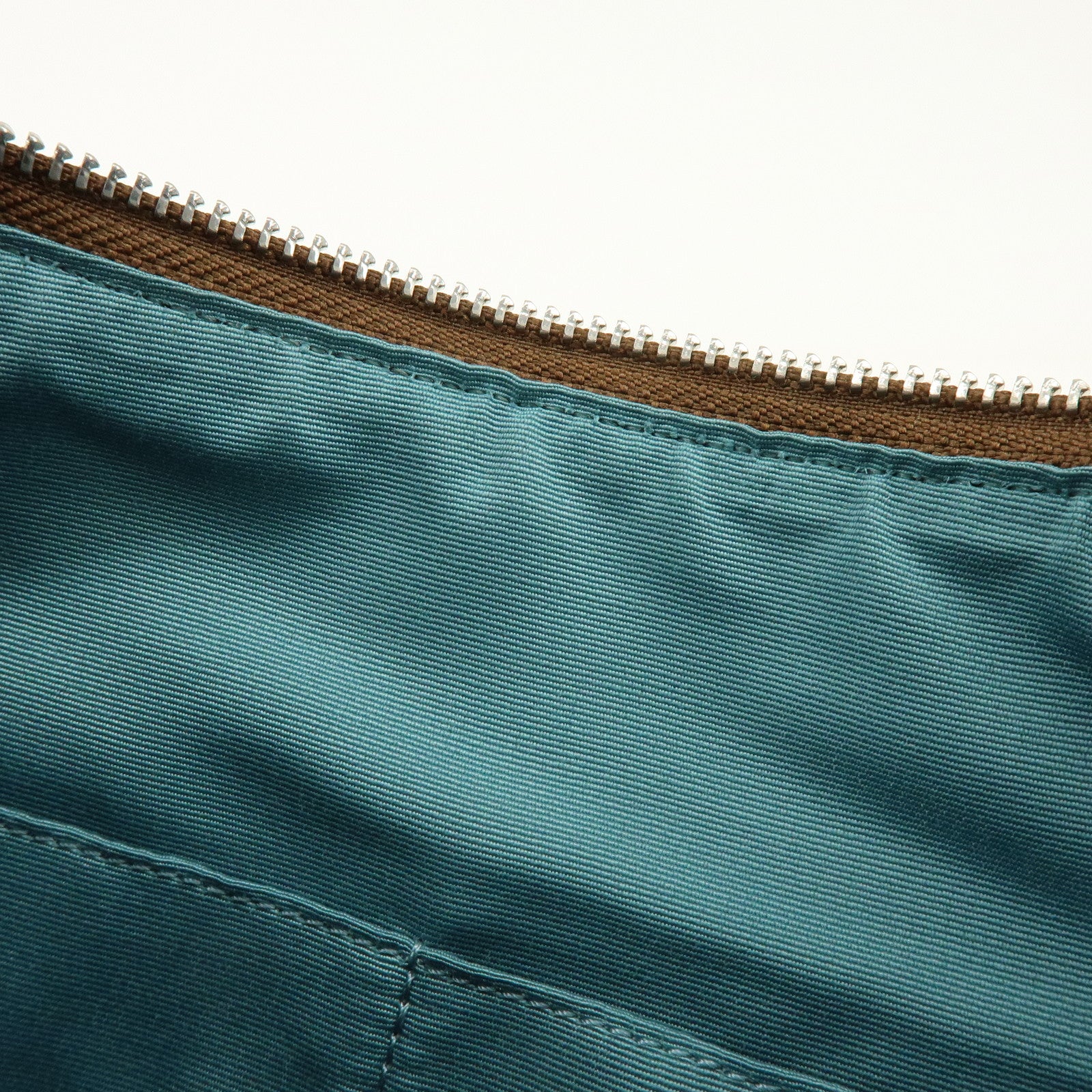 COACH Signature PVC Coated Canvas Leather Shoulder Bag Beige Blue