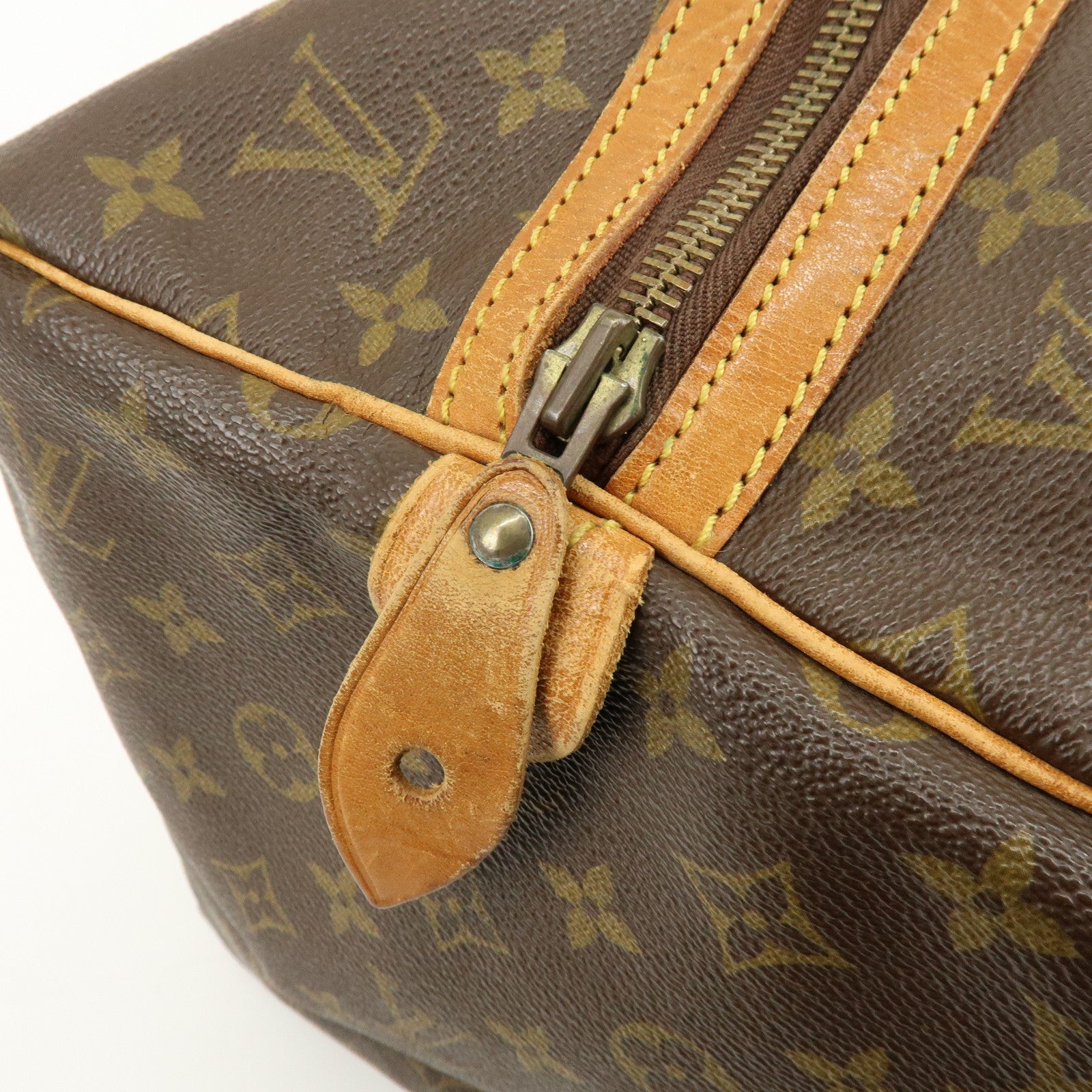 Louis Vuitton Monogram Sac Souple 55 Boston Bag Brown M41622