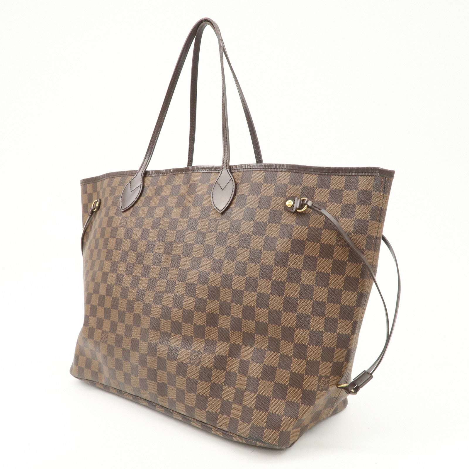 Louis Vuitton Damier Ebene Neverfull GM Tote Bag N51106 Used