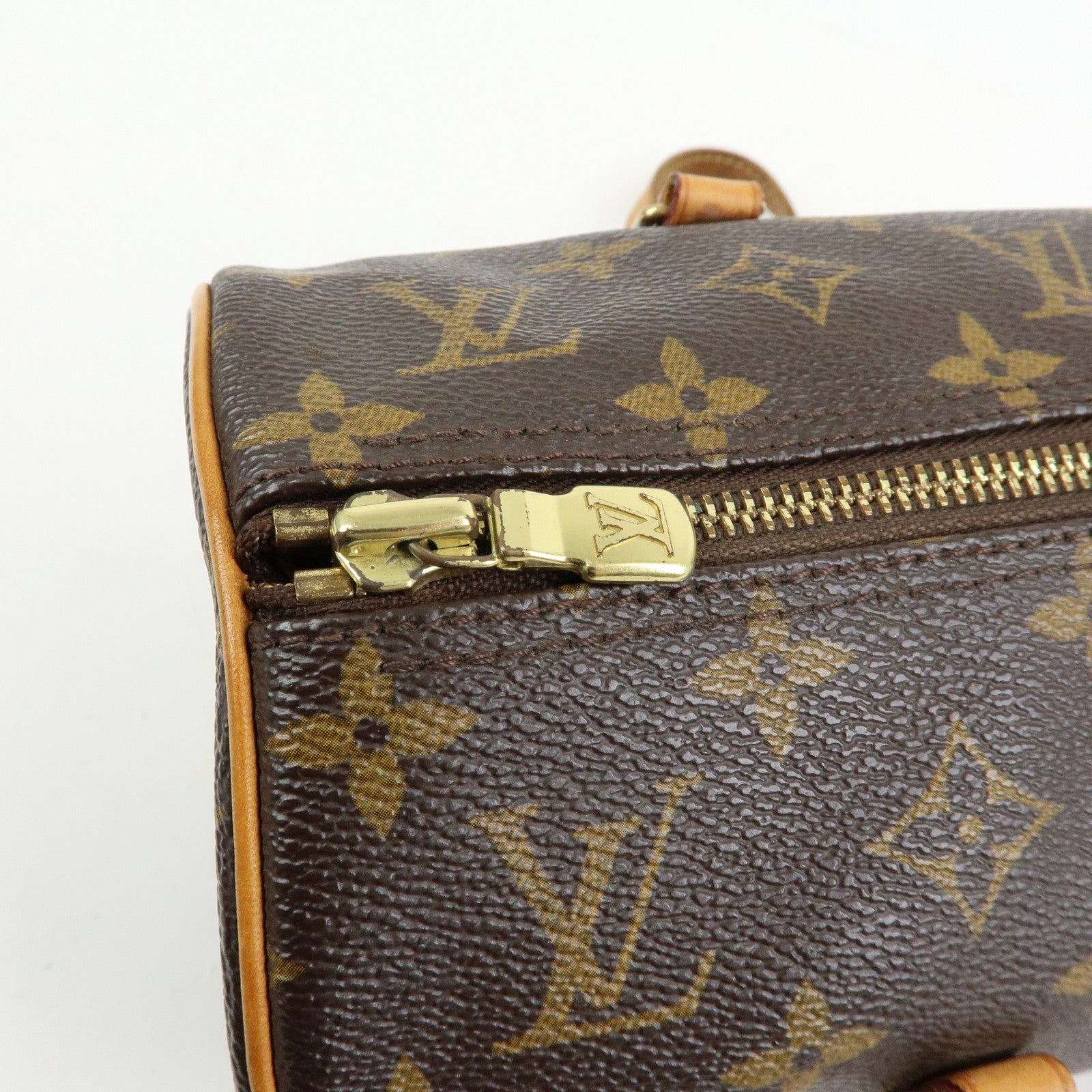 Louis Vuitton Monogram Papillon 30 Hand Bag Brown M51385