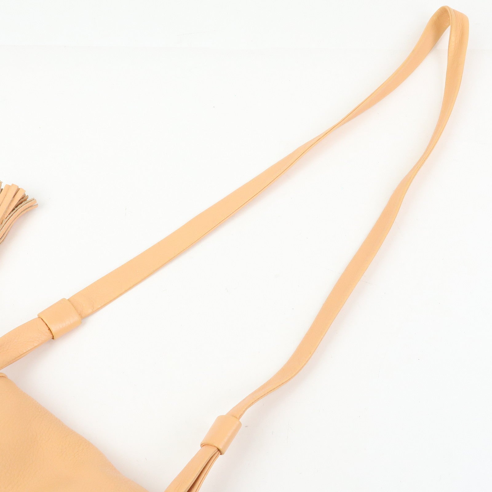 Chloe See by Chloe Leather Shoulder Bag Crossbody Bag Orange Beige