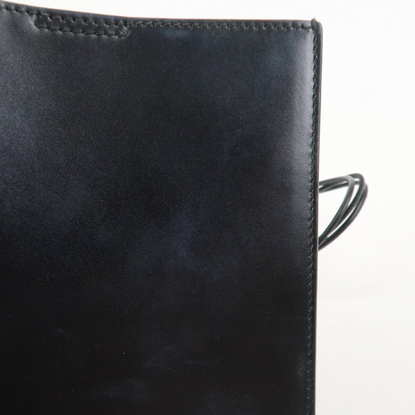 JIL SANDER Tangle Small Logo Leather Shoulder Bag Hand Bag Black