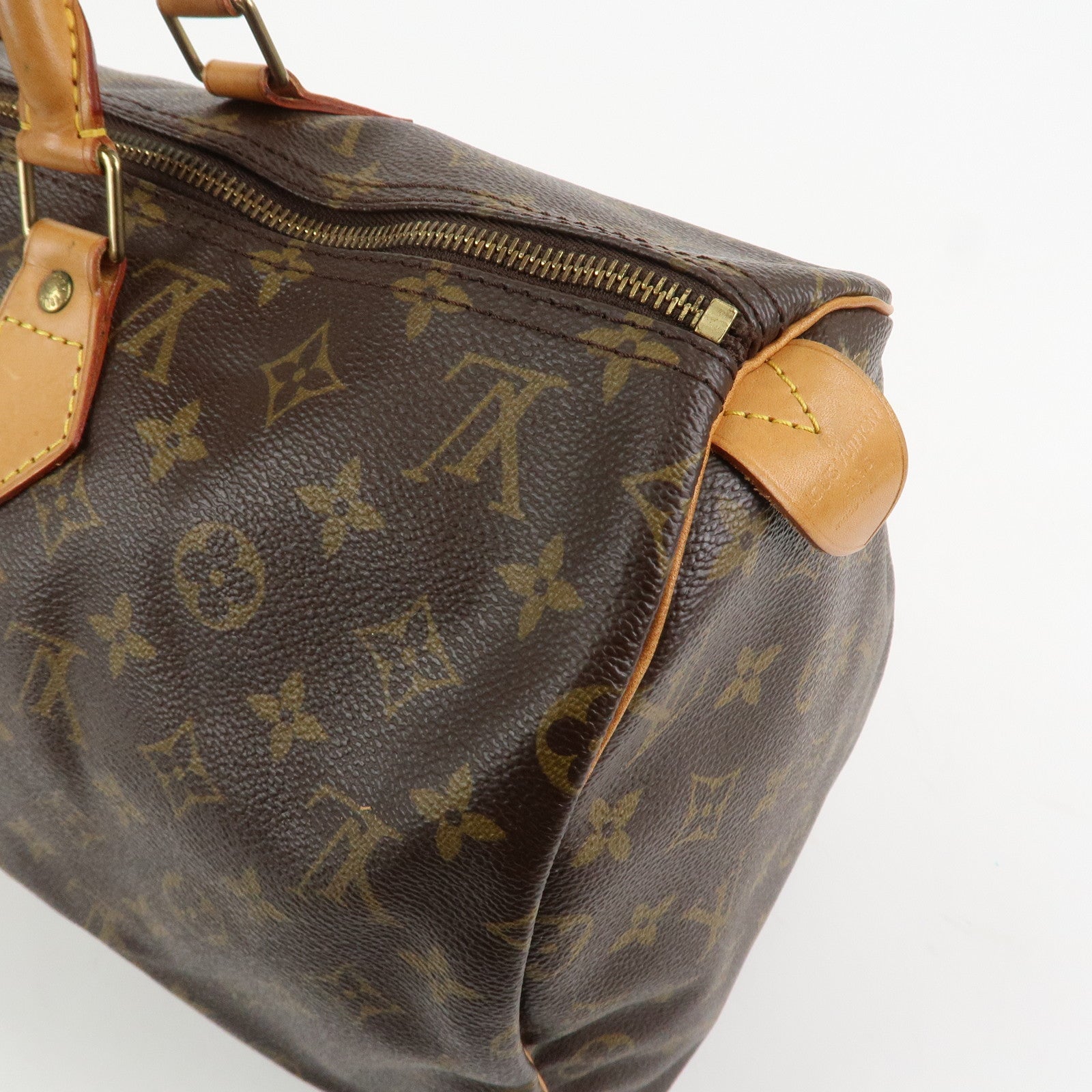 Louis Vuitton Monogram Speedy 40 Hand Bag Boston Bag Brown M41522