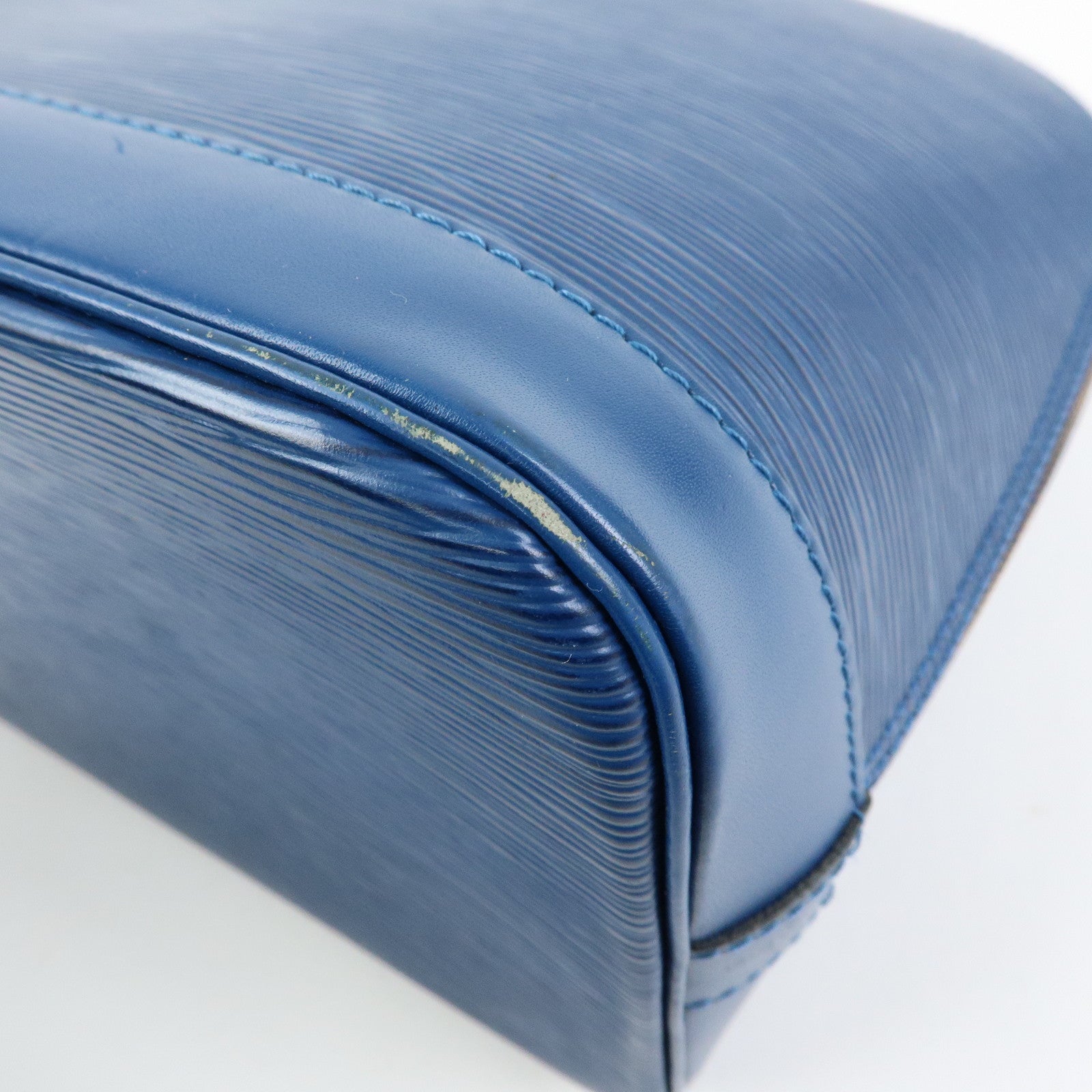 Louis Vuitton Epi Leather Alma Hand Bag Toledo Blue M52145