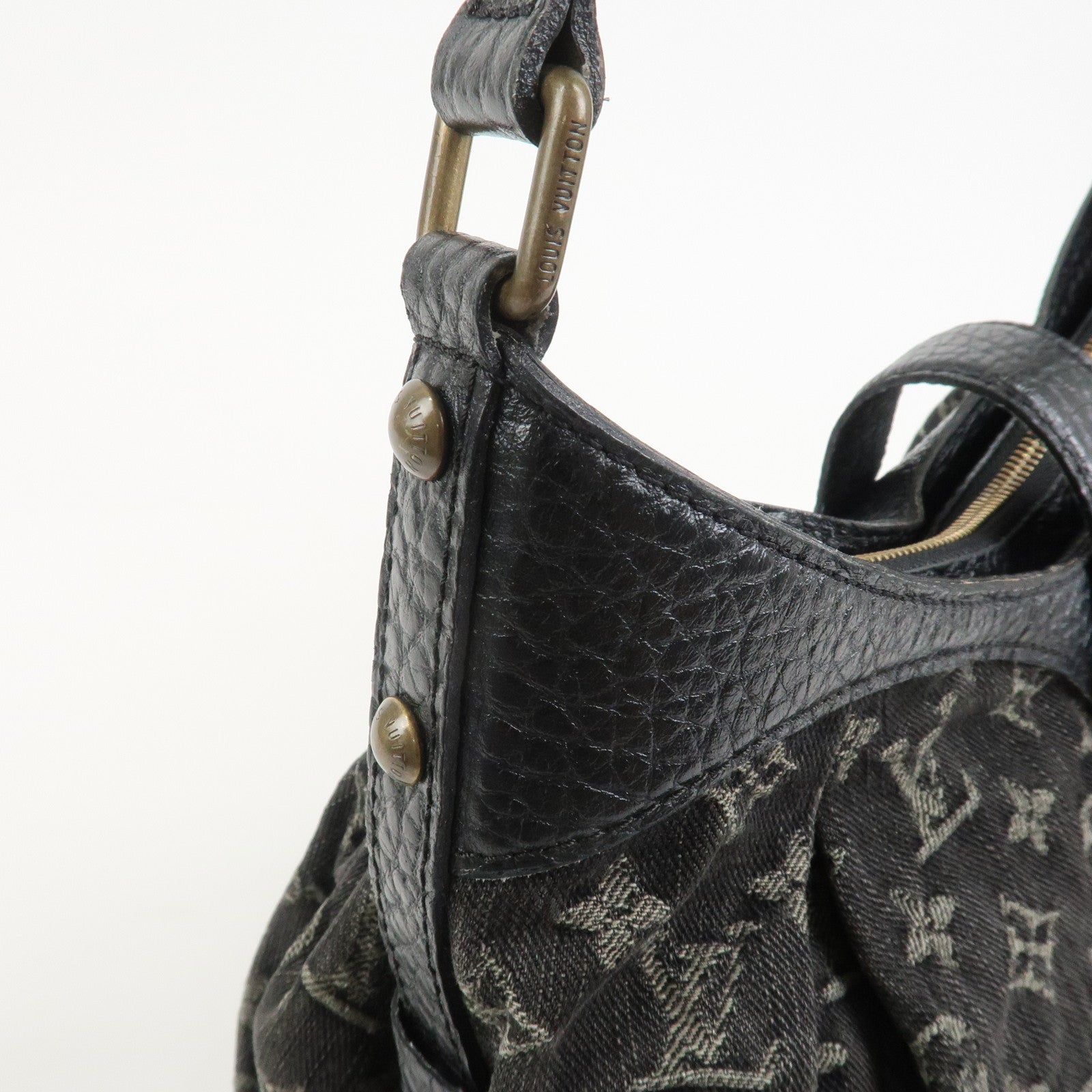 Louis Vuitton Monogram Denim Monogram denim   Leather XS Style