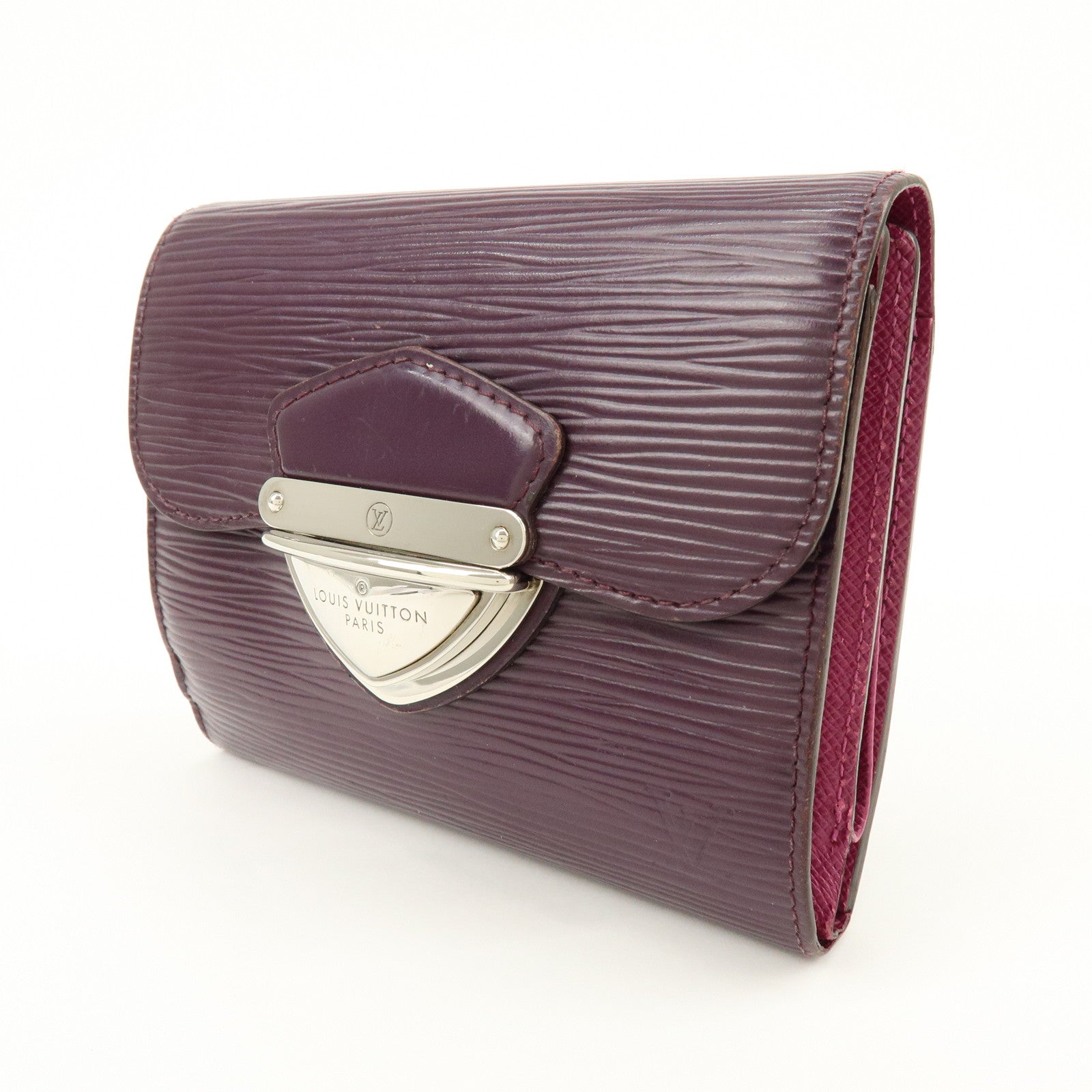 Louis Vuitton Epi Portefeuille Joy Leather Wallet Cassis M6658K