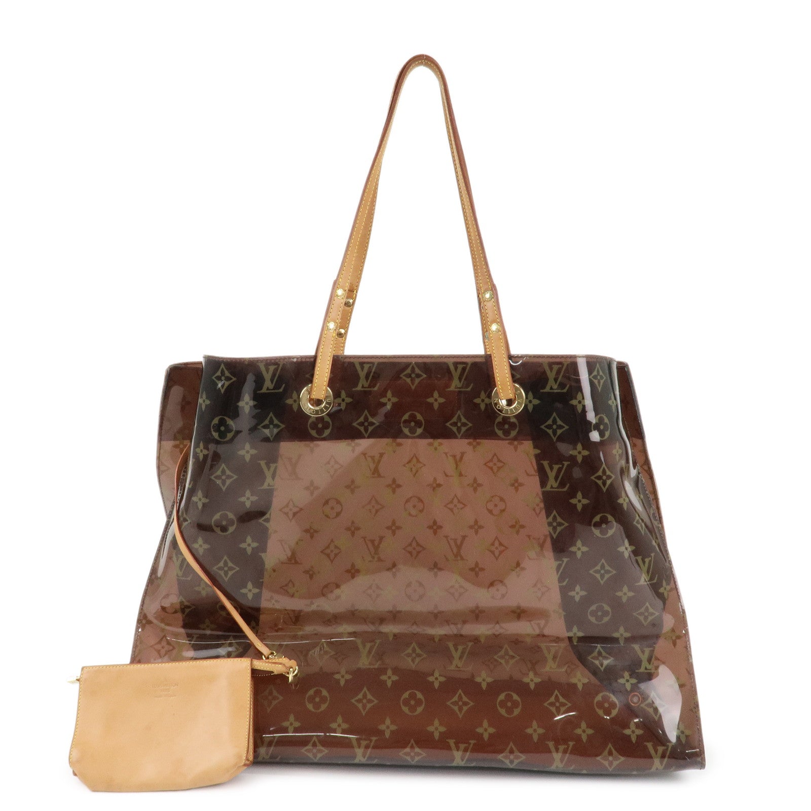 Louis Vuitton Monogram Vinyl Cabas Cruise Tote Bag Brown M50500 Used