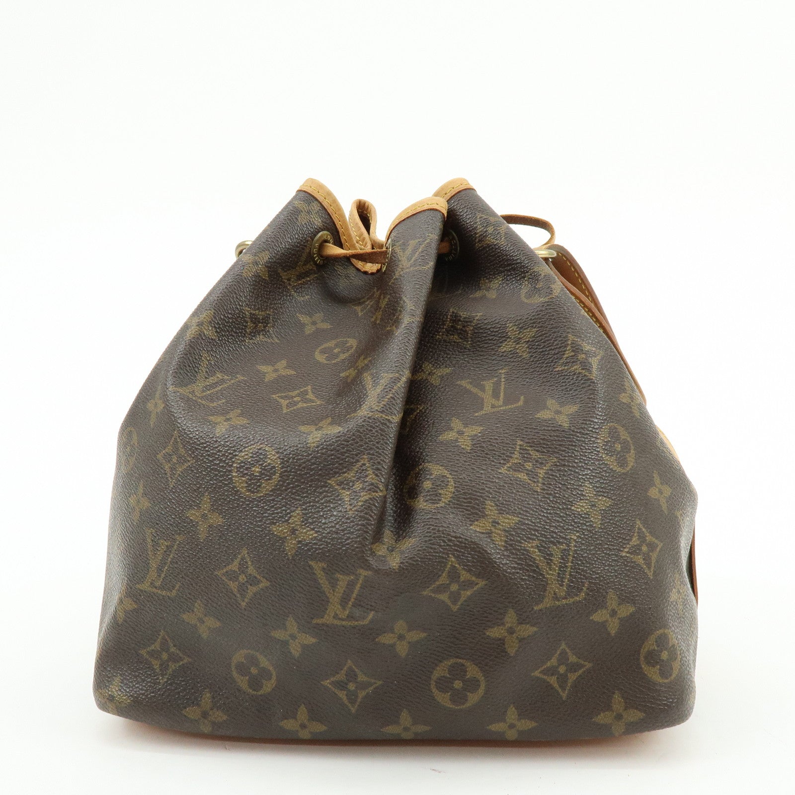 Louis Vuitton Monogram Petit Noe Shoulder Bag Brown M42226