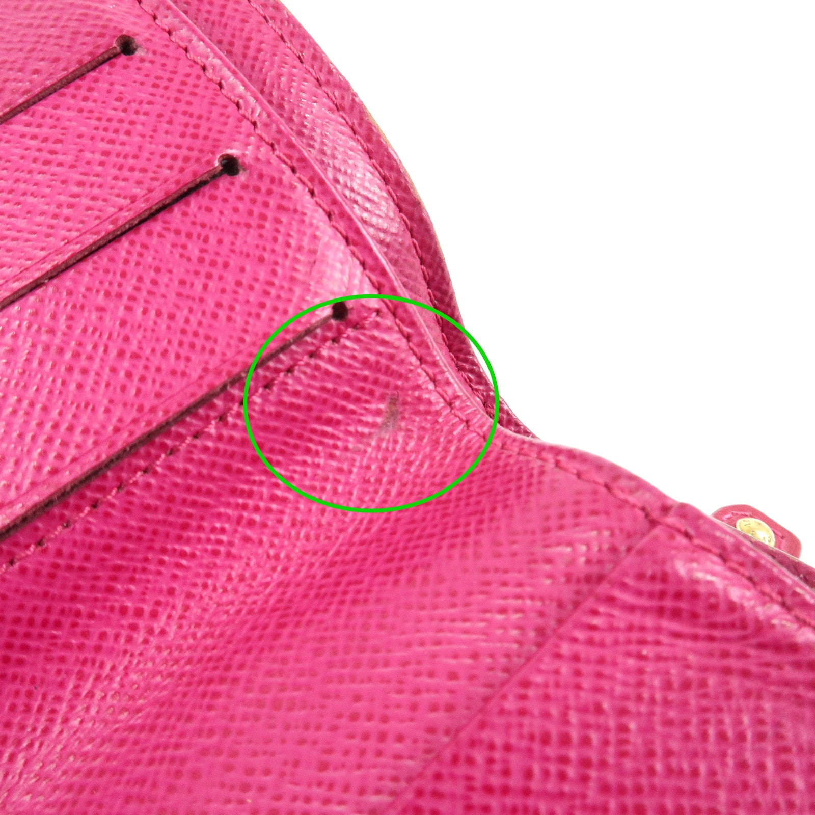 Louis Vuitton Monogram Perfor Compact Zip Fuchsia M95188 Used