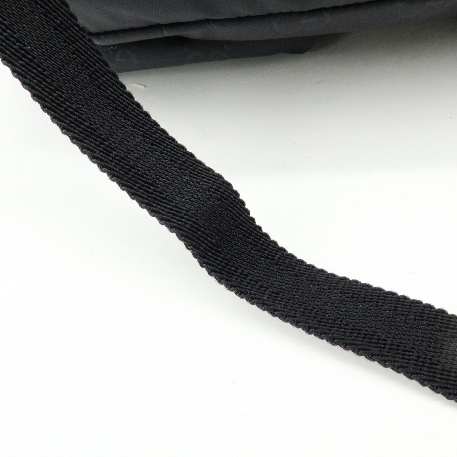 GUCCI GG Nylon Leather Backpack Ruck Sack Black 406361