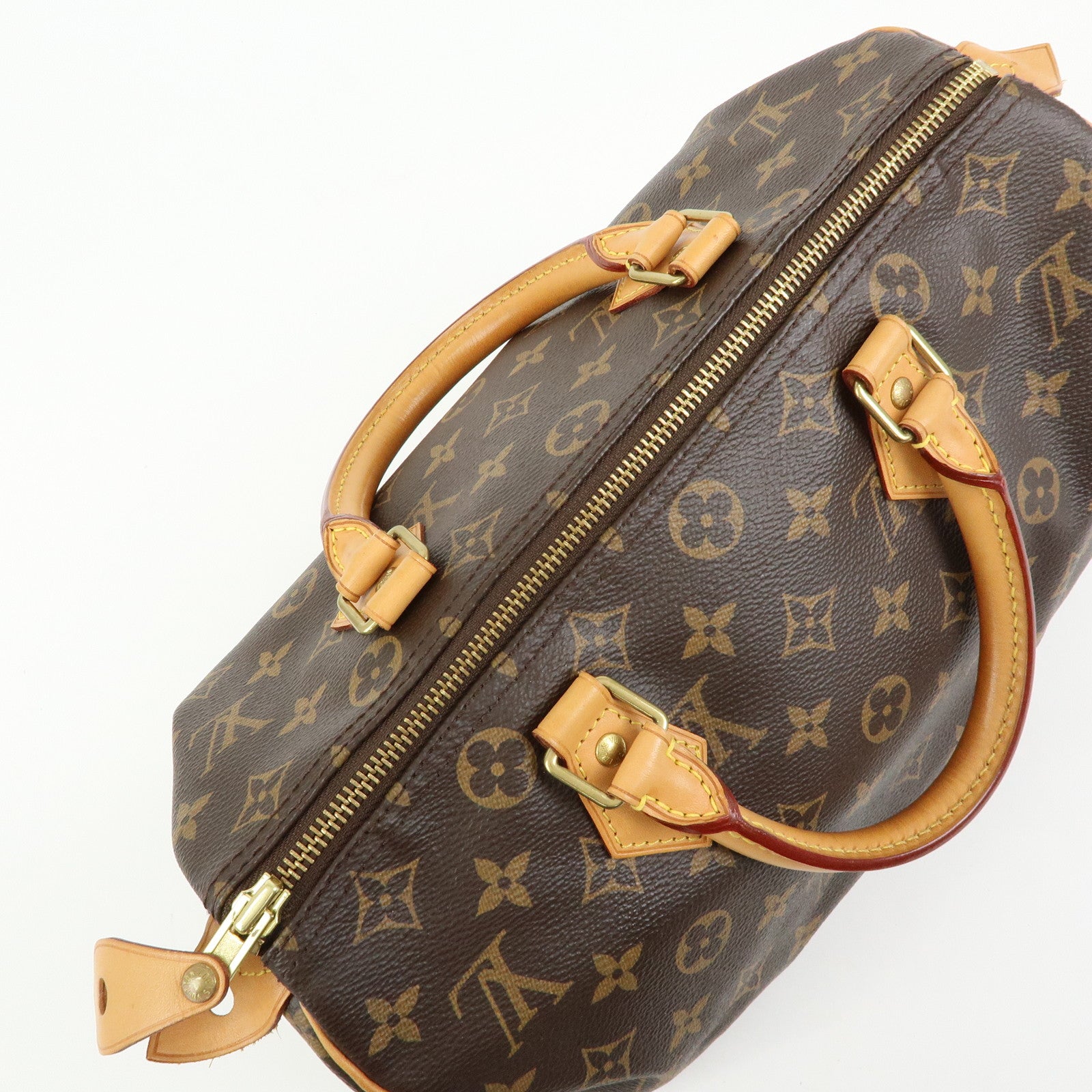 Louis Vuitton Monogram Speedy 30 Boston Bag Hand Bag Brown M41108