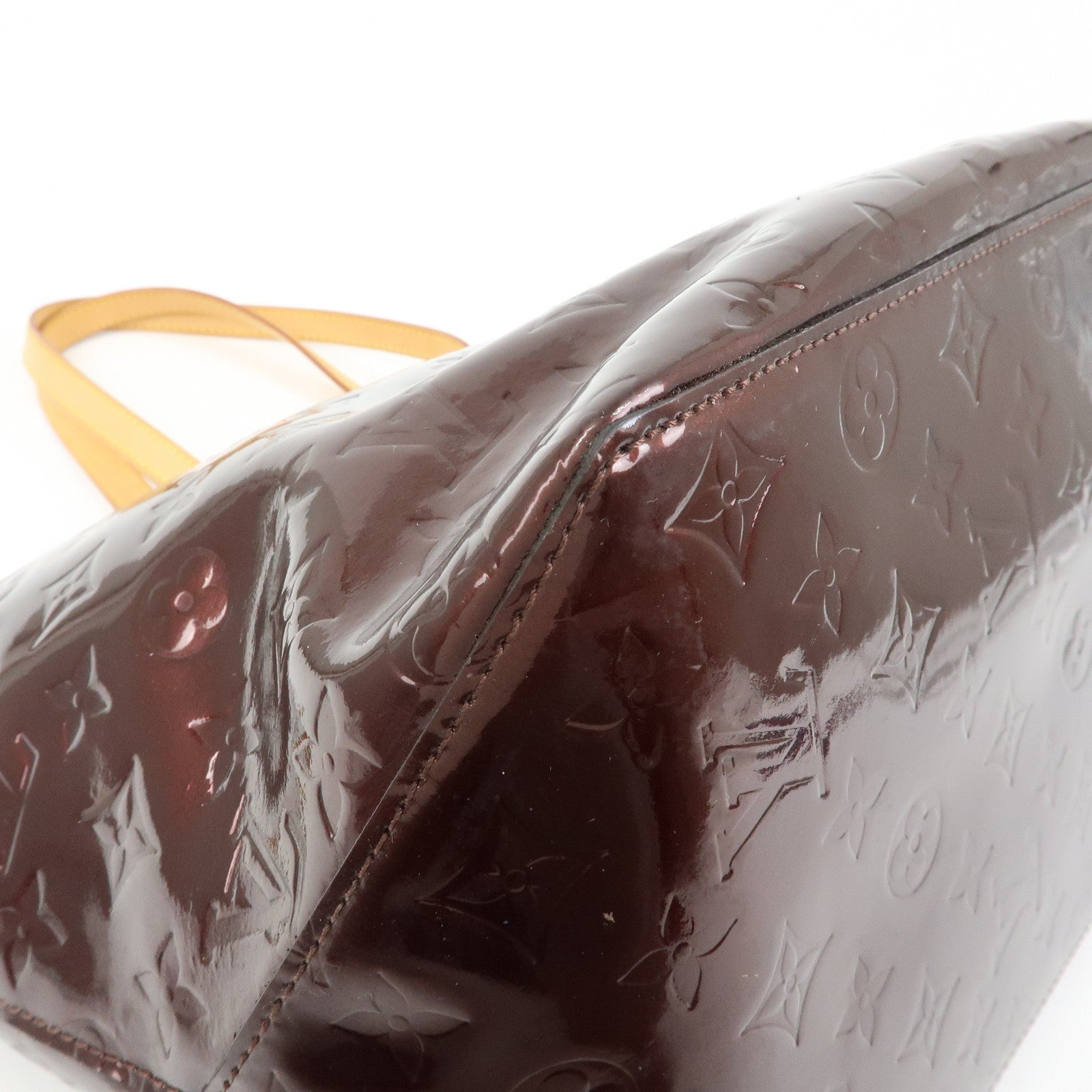 Louis Vuitton Monogram Vernis Bellevue GM Hand Bag Amarante M93589