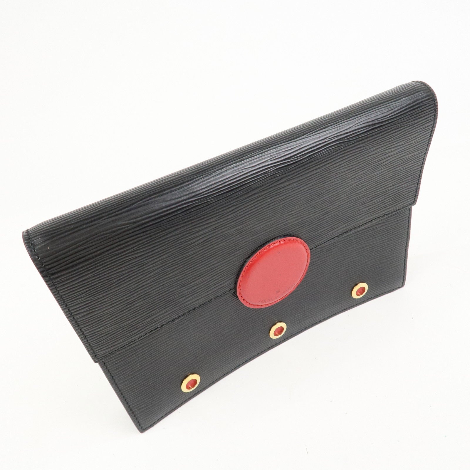 Louis Vuitton Epi leather Hublot Clutch Bag Noir M52557