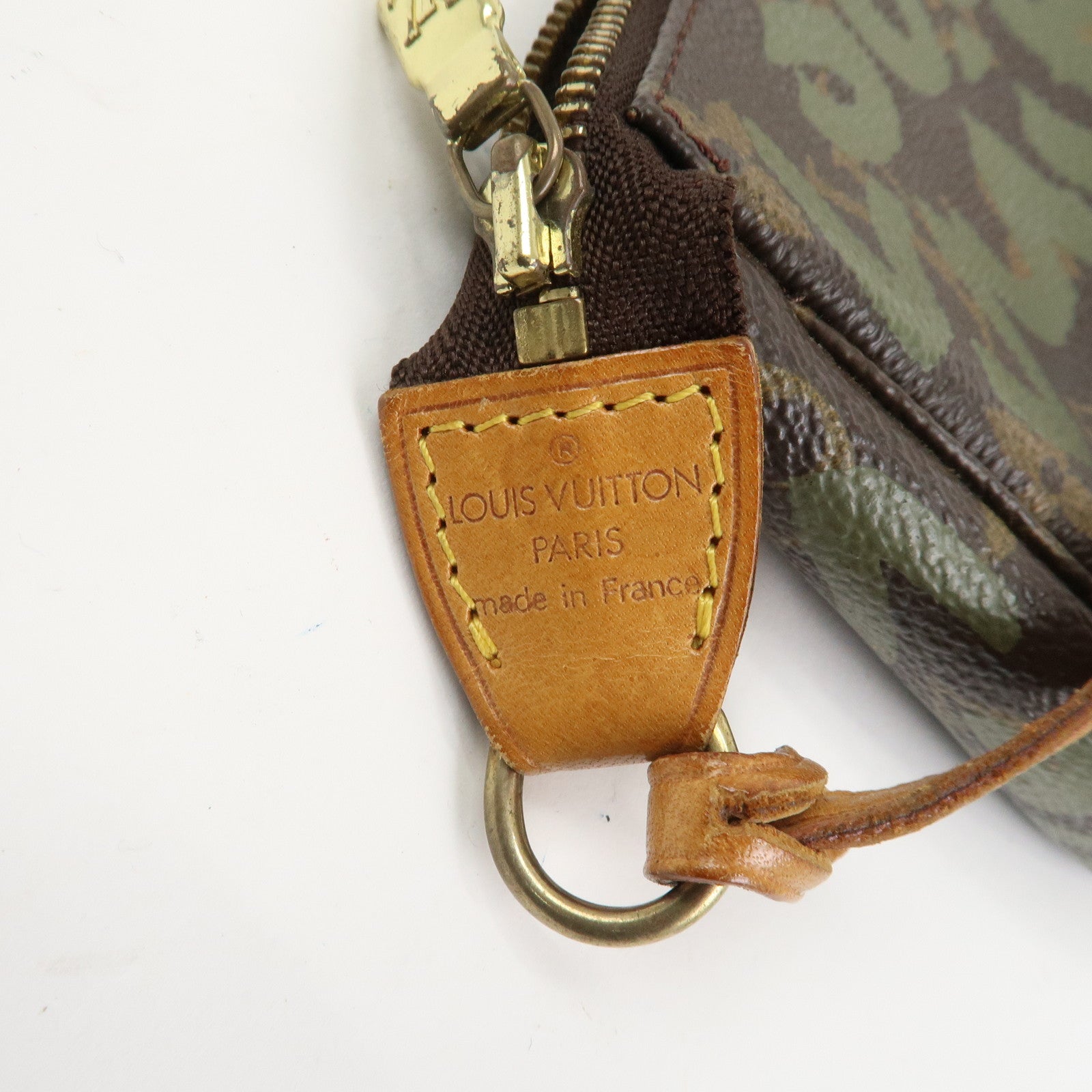 Louis Vuitton Monogram Graffiti Pochette Accessoires Khaki M92191