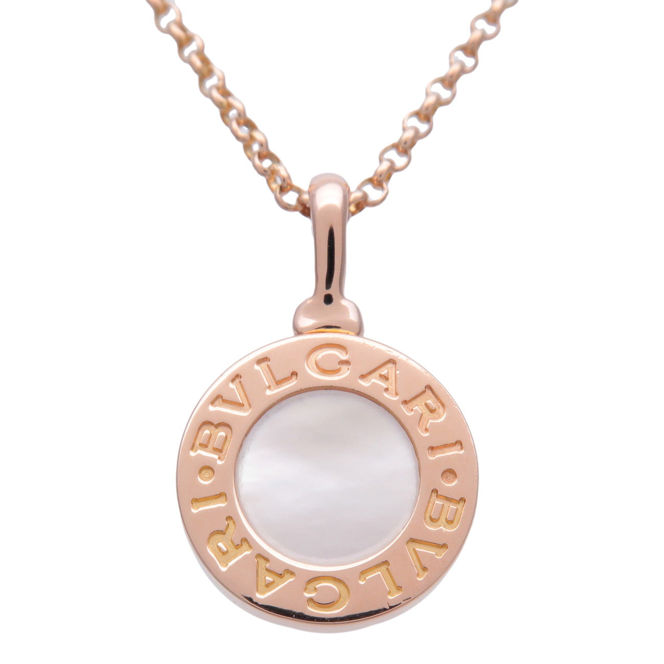 BVLGARI BVLGARI Shell Necklace K18 750PG Rose Gold