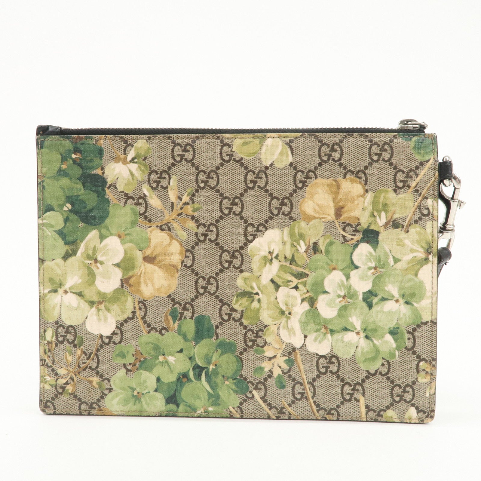 GUCCI Flora GG Blooms GG Supreme Clutch Bag Wristlet Bag 411691