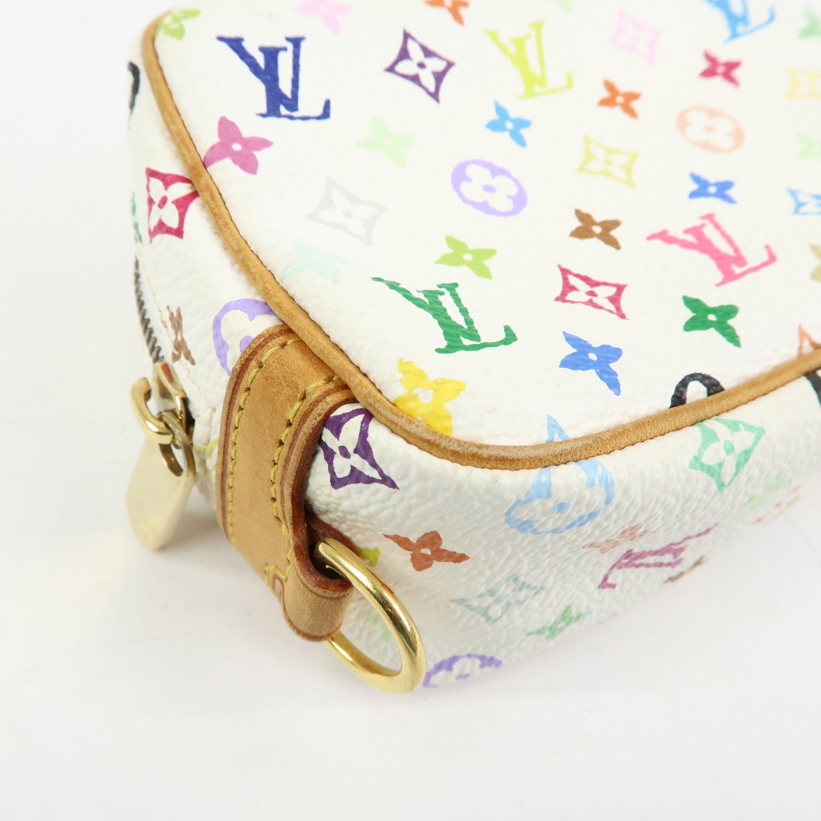 Louis Vuitton Monogram Multicolor Trousse Wapity Pouch Blanc M58033