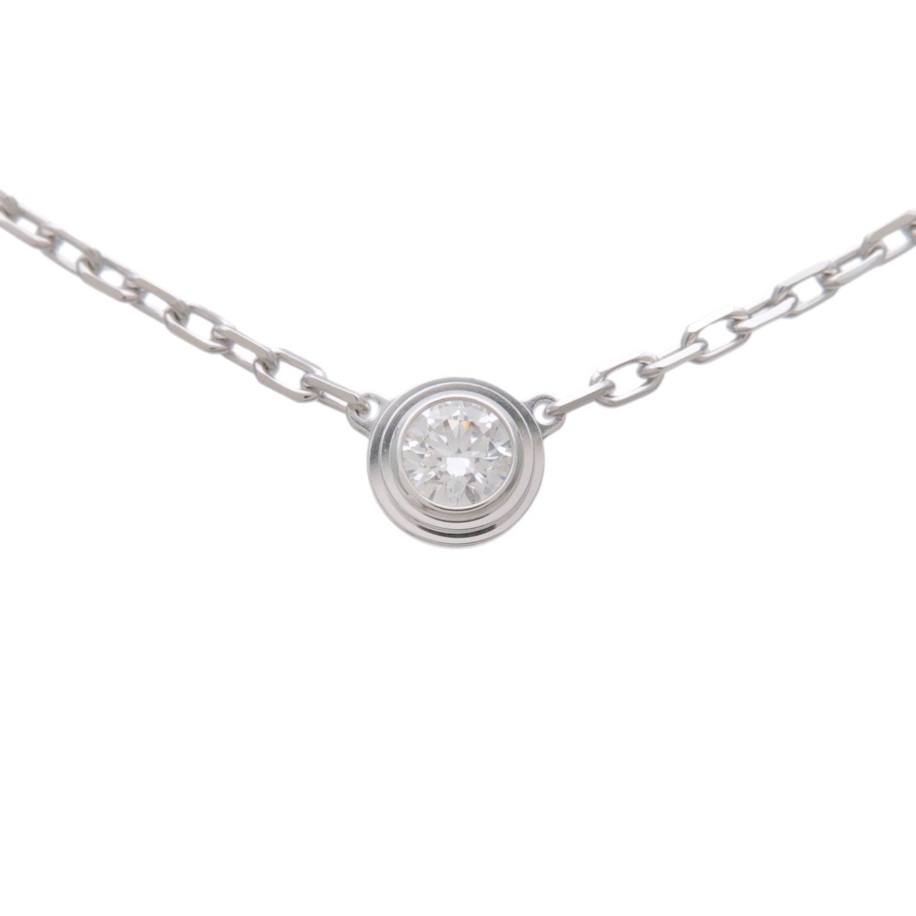 Cartier Diamants Legers Necklace SM Diamond D'amour 0.09ct 750WG