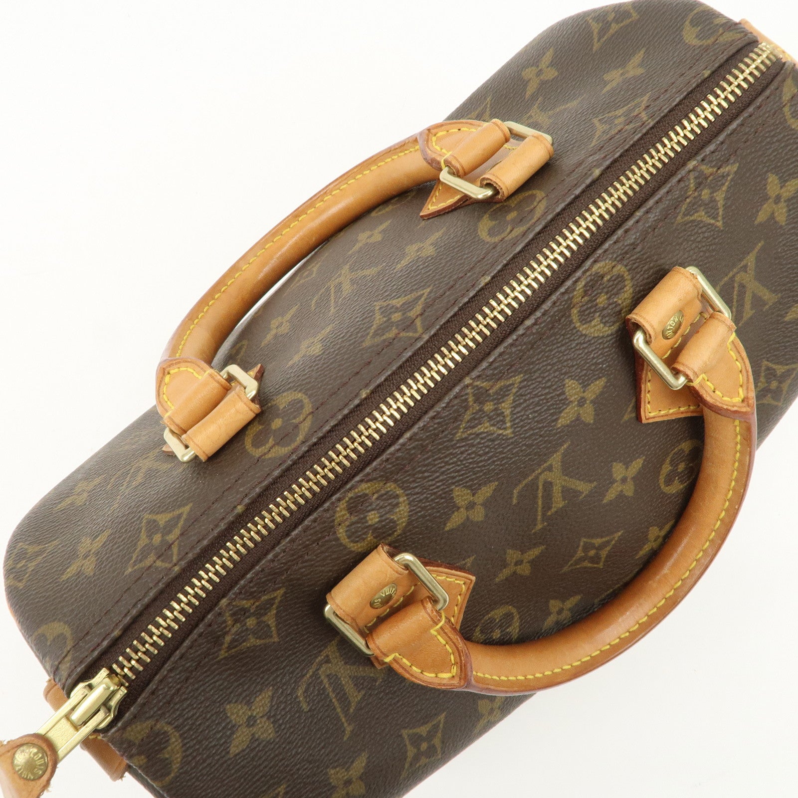 Louis Vuitton Monogram Speedy 25 Boston Bag Hand Bag Brown M41528