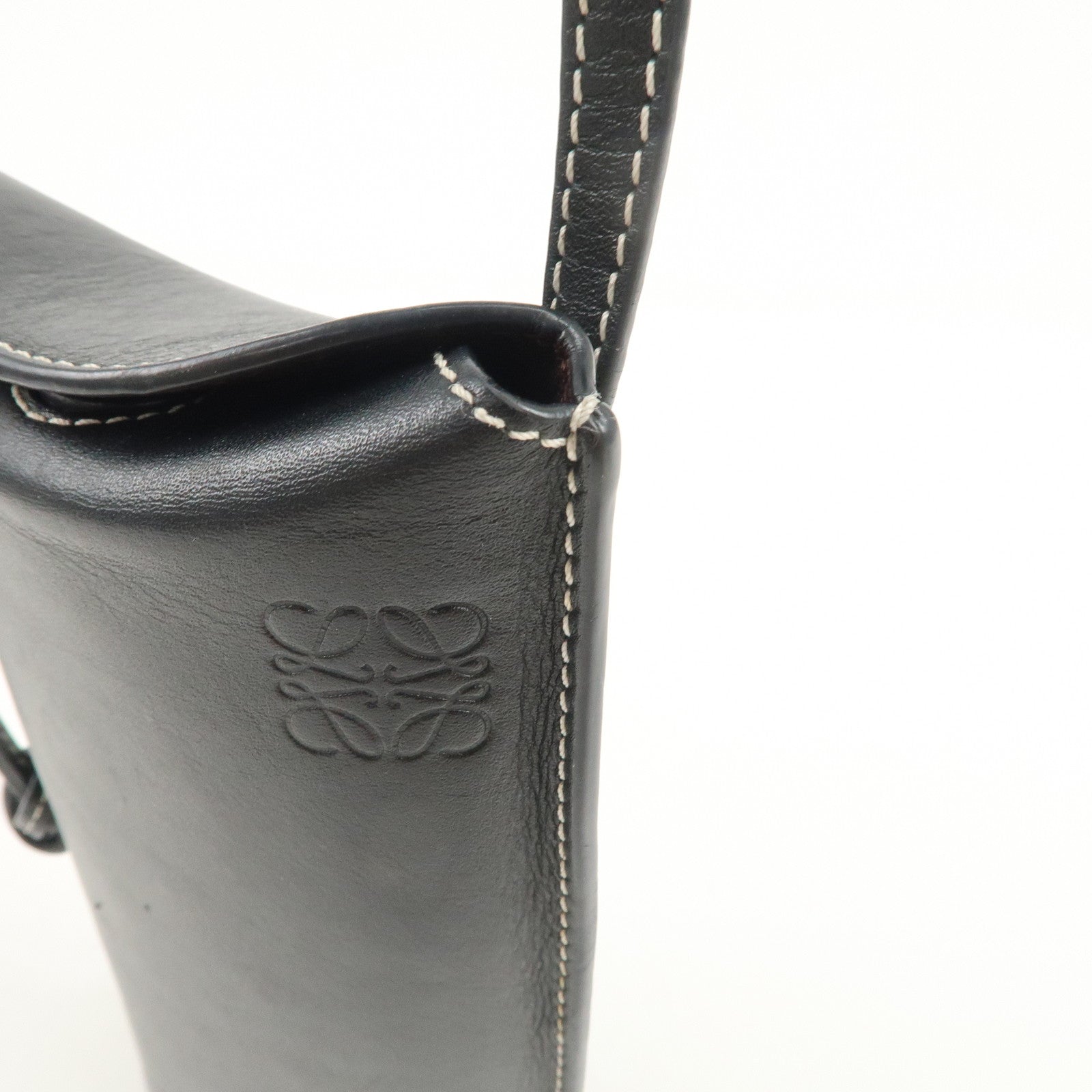 LOEWE Gate Pocket Shoulder Bag Crossbody Bag Black