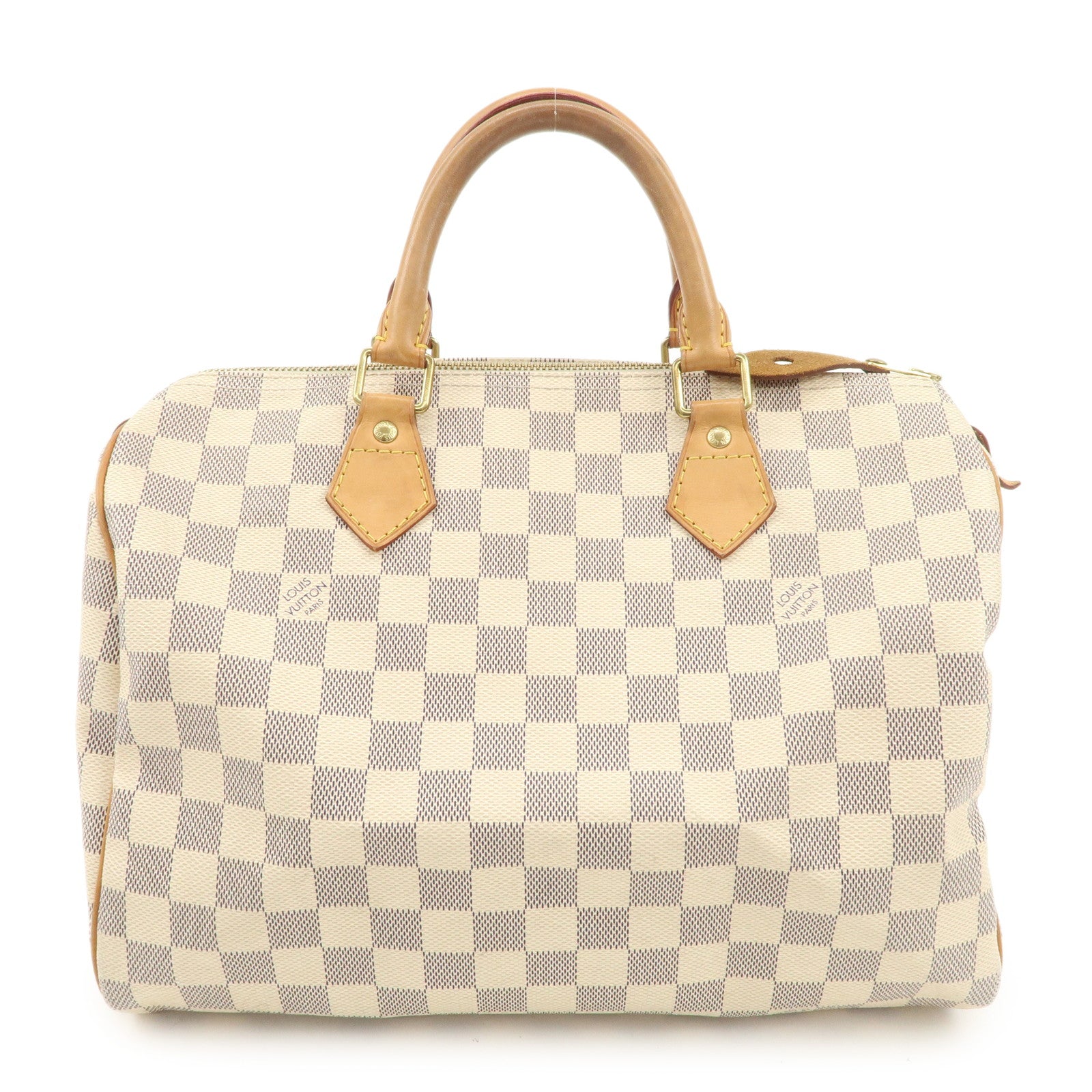Louis Vuitton Damier Azur Speedy 30 Hand Bag Boston Bag N41533 Used