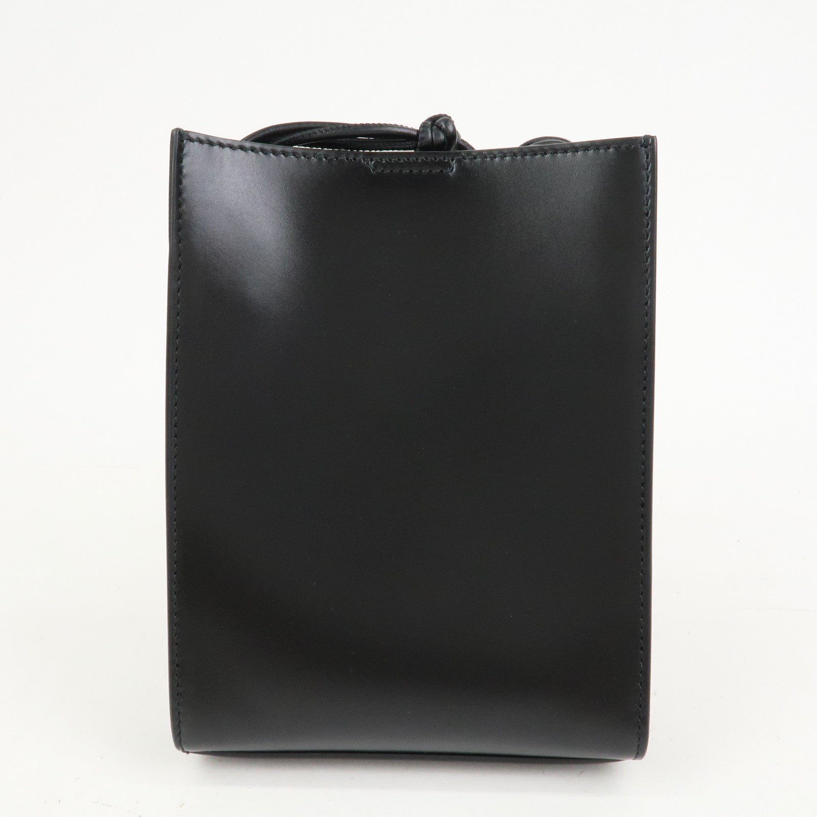 JIL SANDER Tangle Leather Small Shoulder Bag Crossbody Bag Black