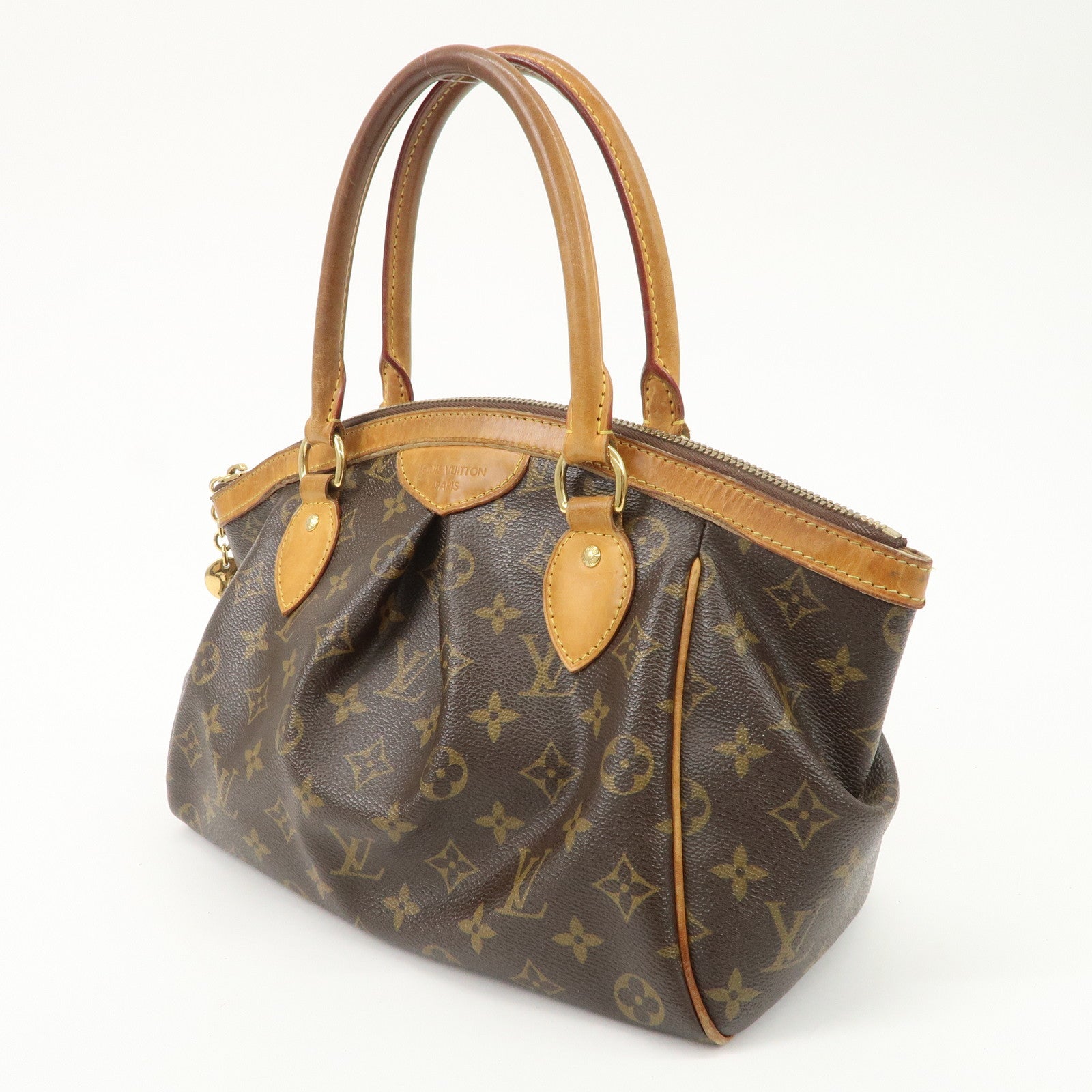 Louis Vuitton Monogram Tivoli PM Hand Bag Brown M40143 Used